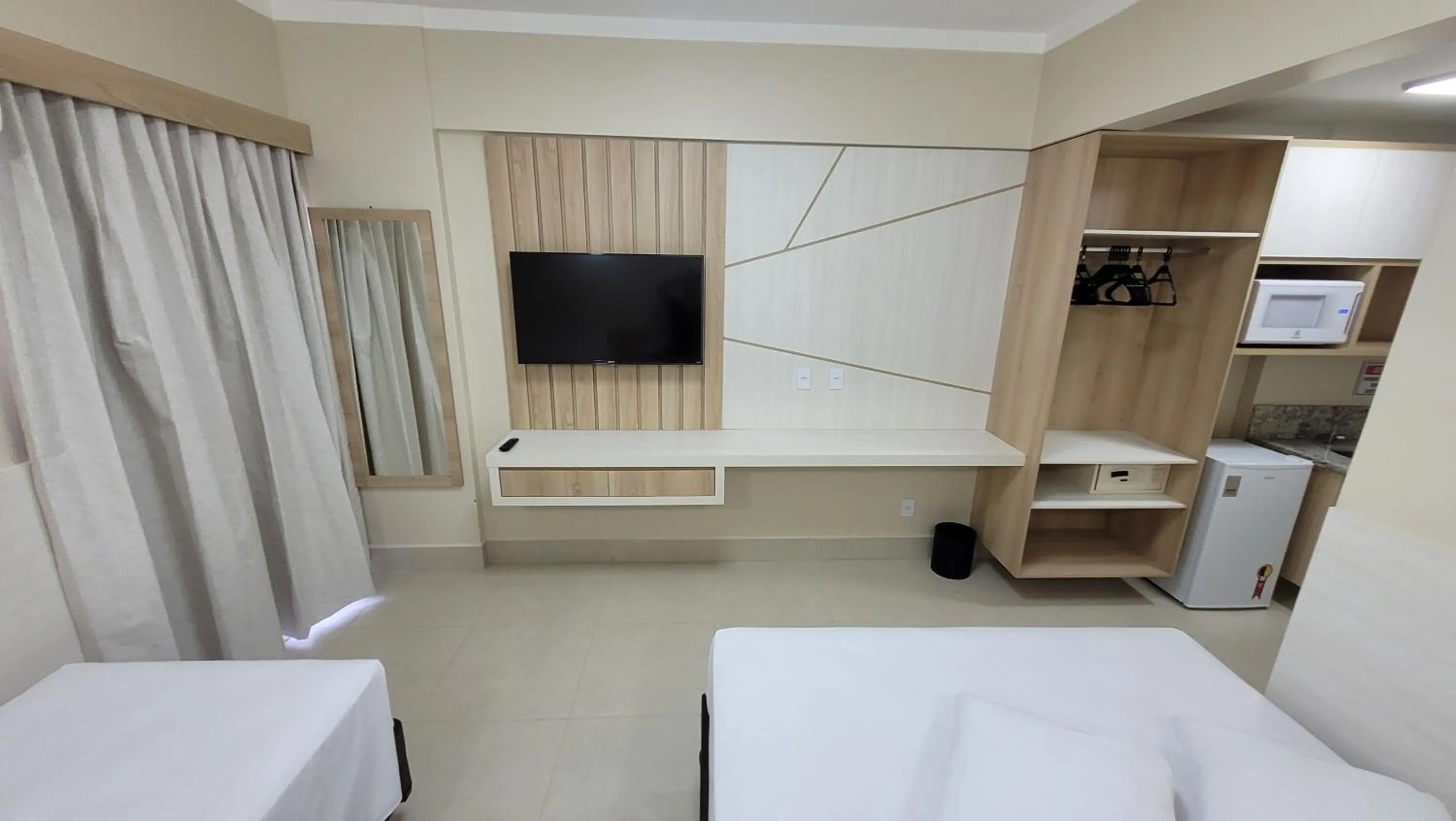 Bed in Spazzio Diroma Hospedagem com acesso gratuito no Acqua Park