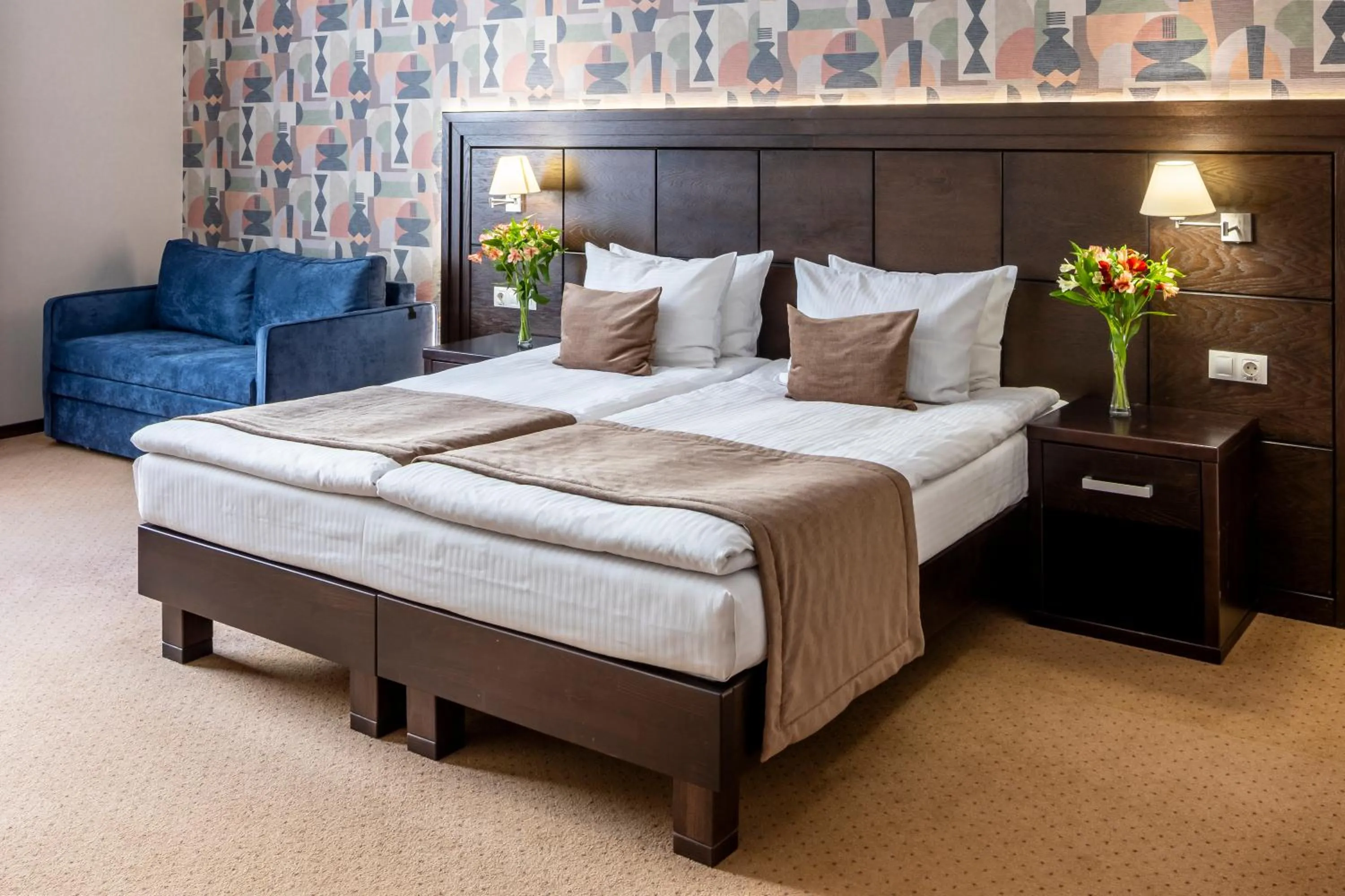 Bed in Taurus Hotel & SPA