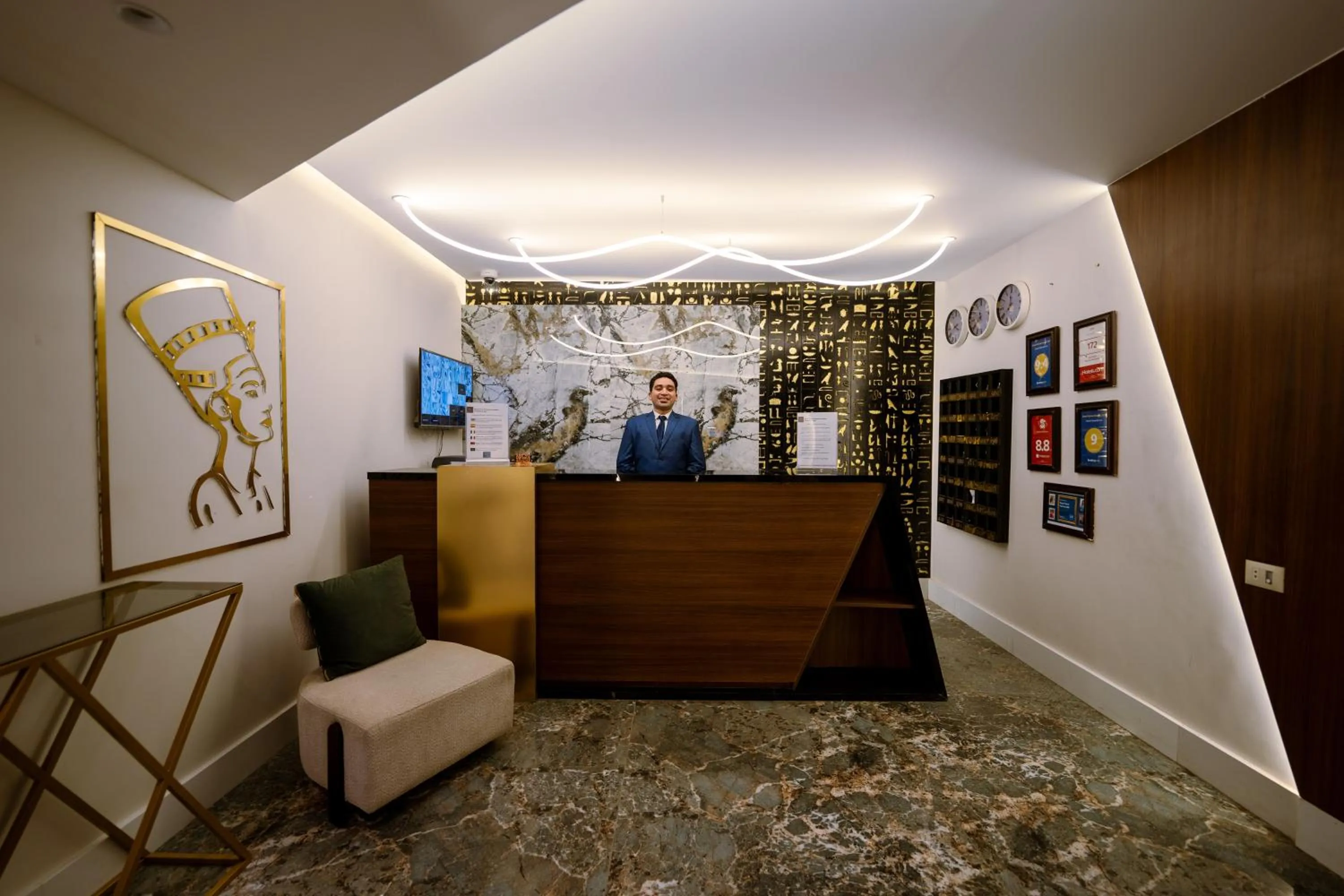 Lobby or reception in Royal Great Pyramid INN