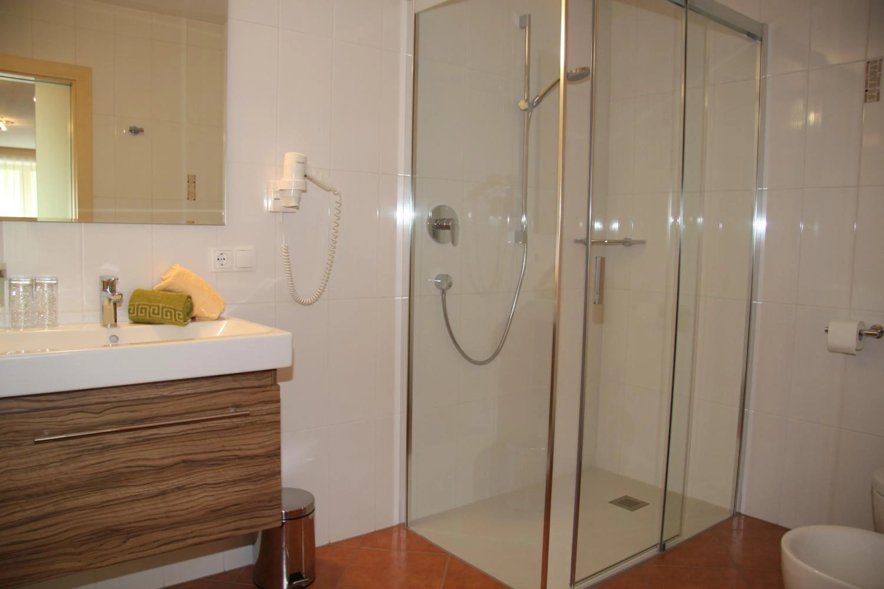 Shower in Hotel Restaurant Rosmarie