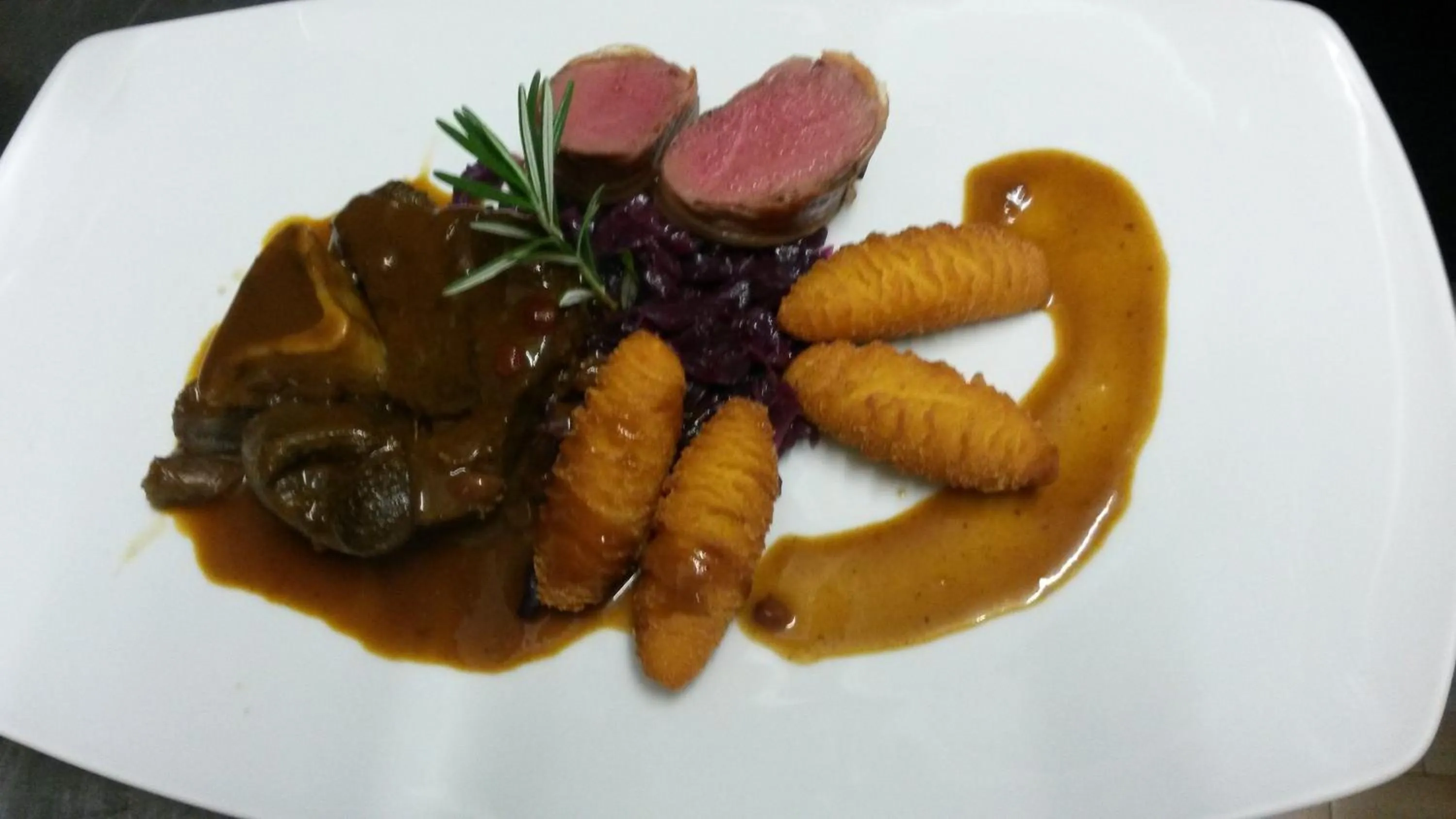 Food close-up in Hotel Restaurant Rosmarie