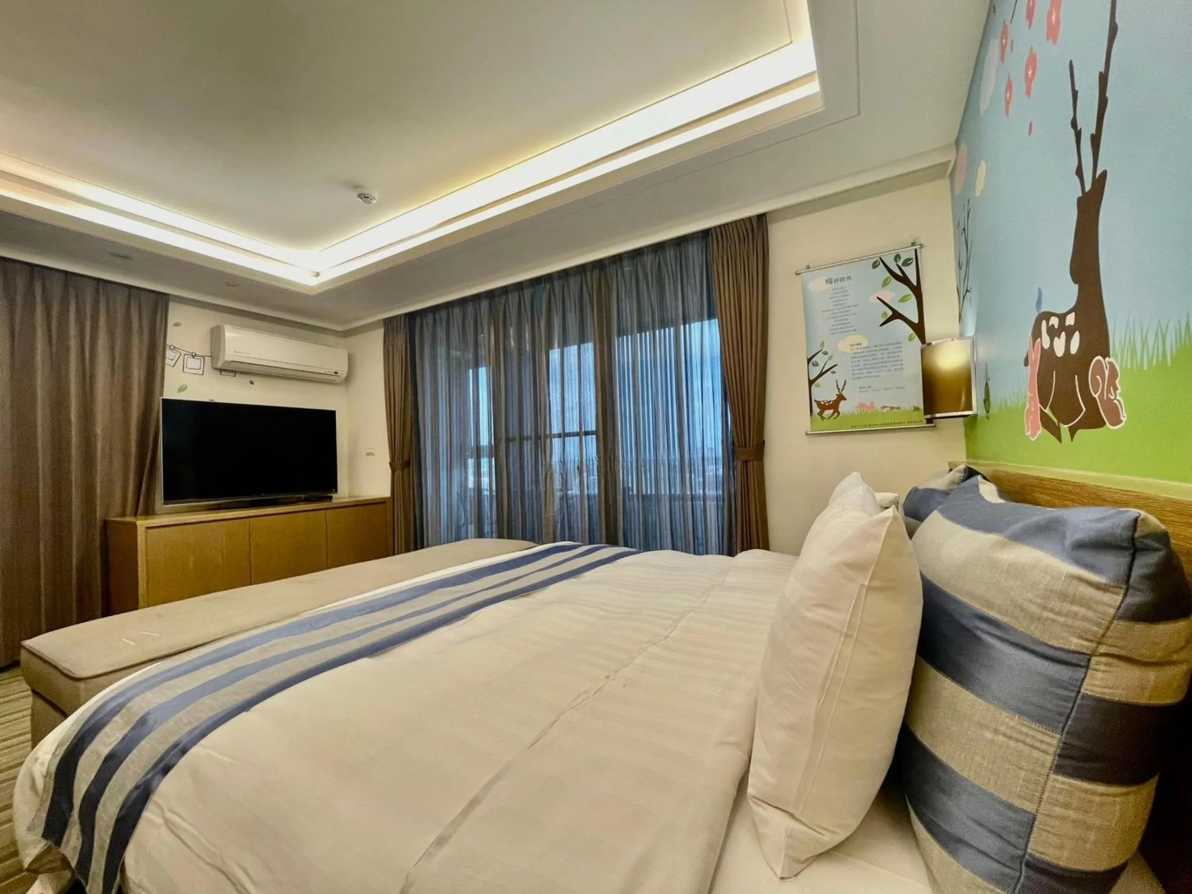 Bed in Morn Sun Hotel彰化縣旅館074號