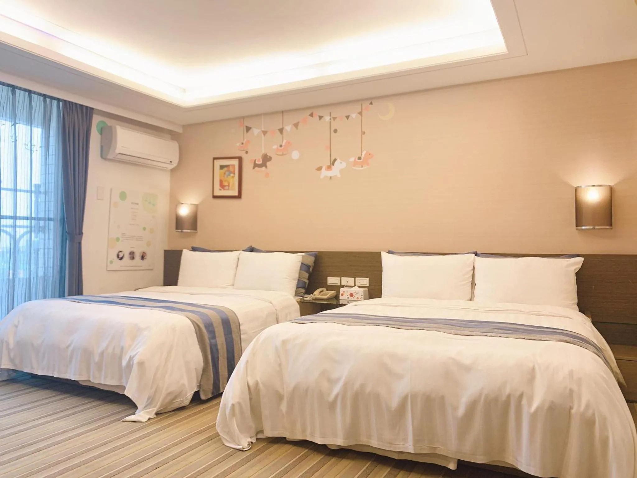 Bed in Morn Sun Hotel彰化縣旅館074號