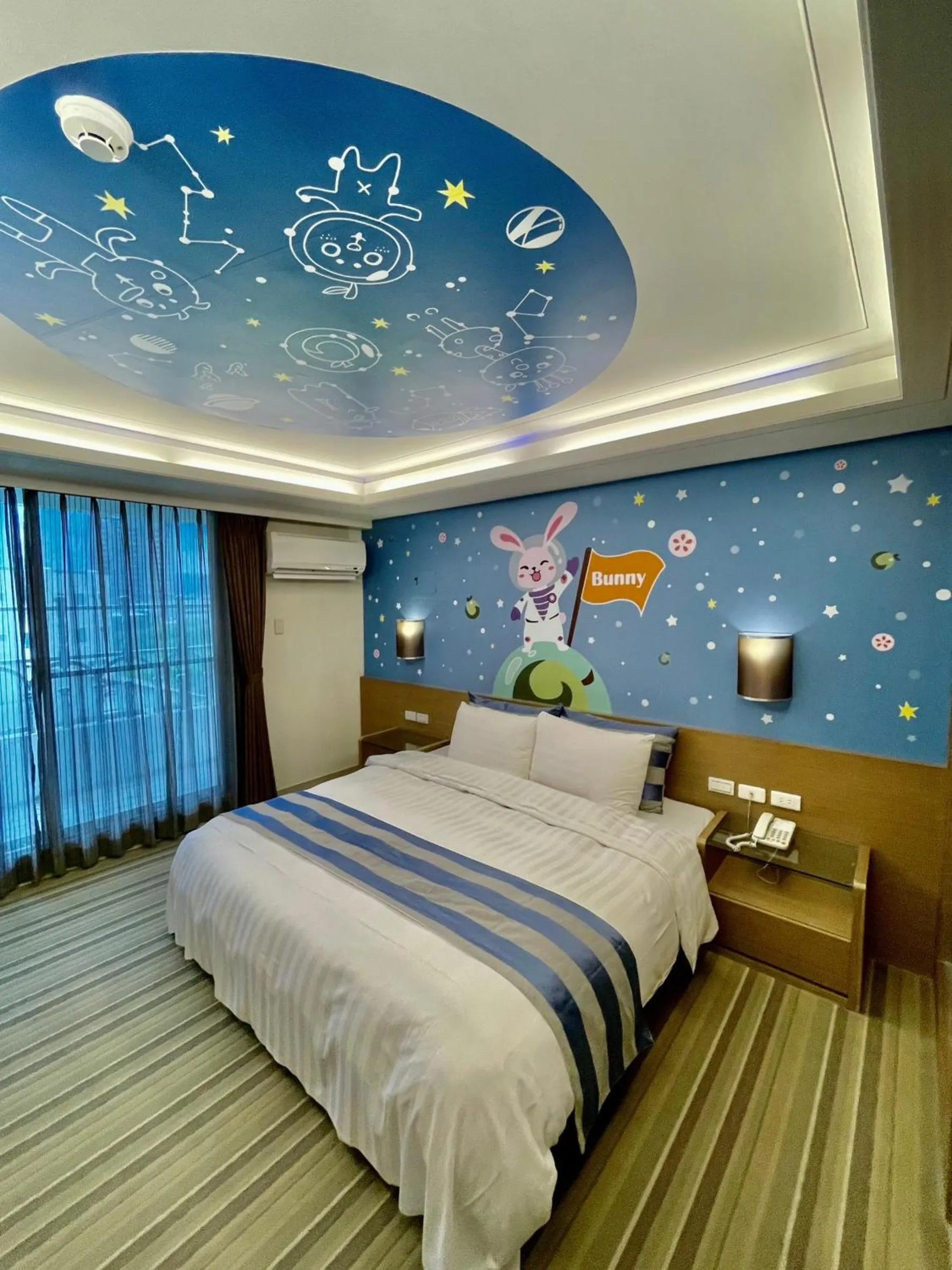 Bed in Morn Sun Hotel彰化縣旅館074號