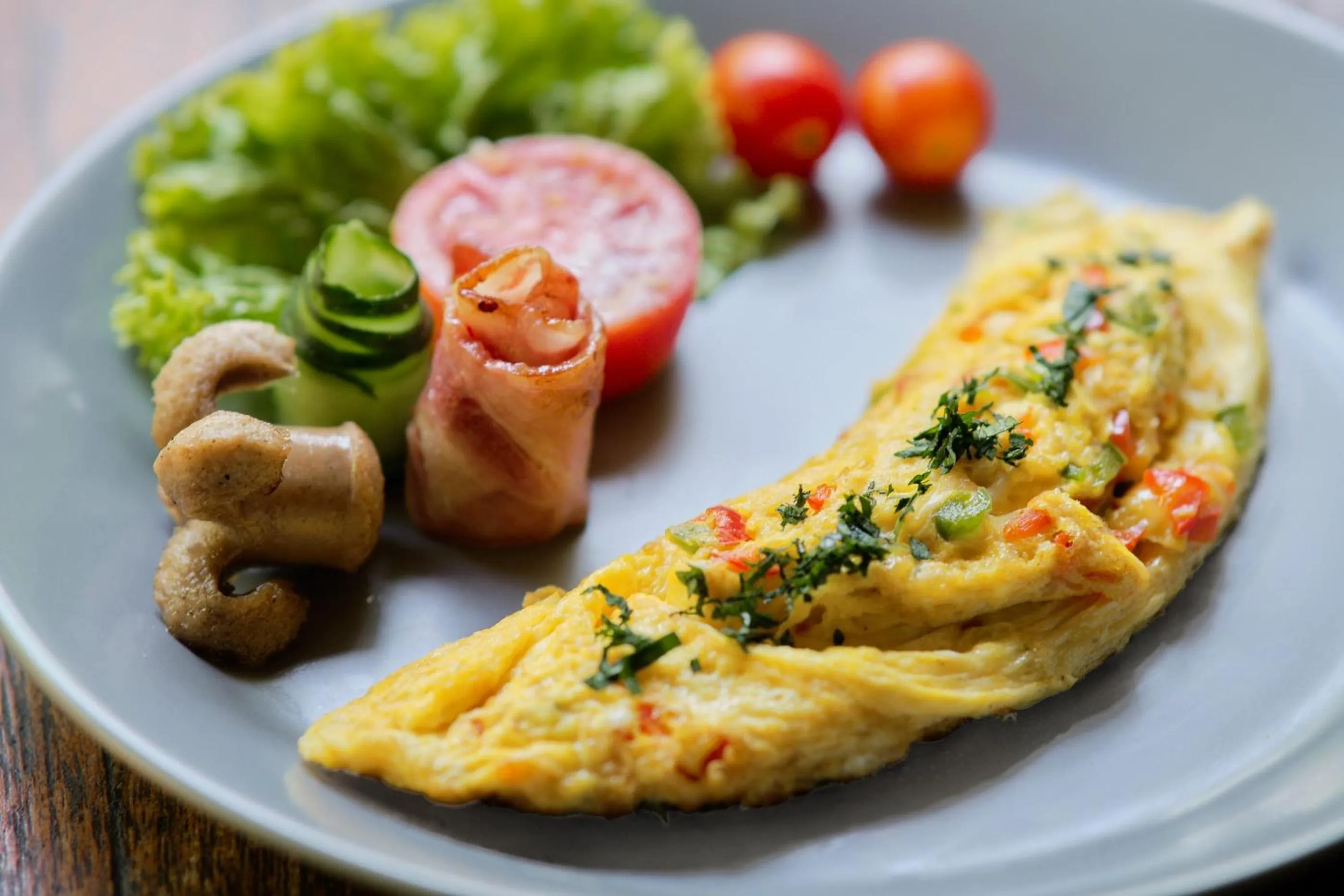 American breakfast in Teja Lokha Ubud Villa