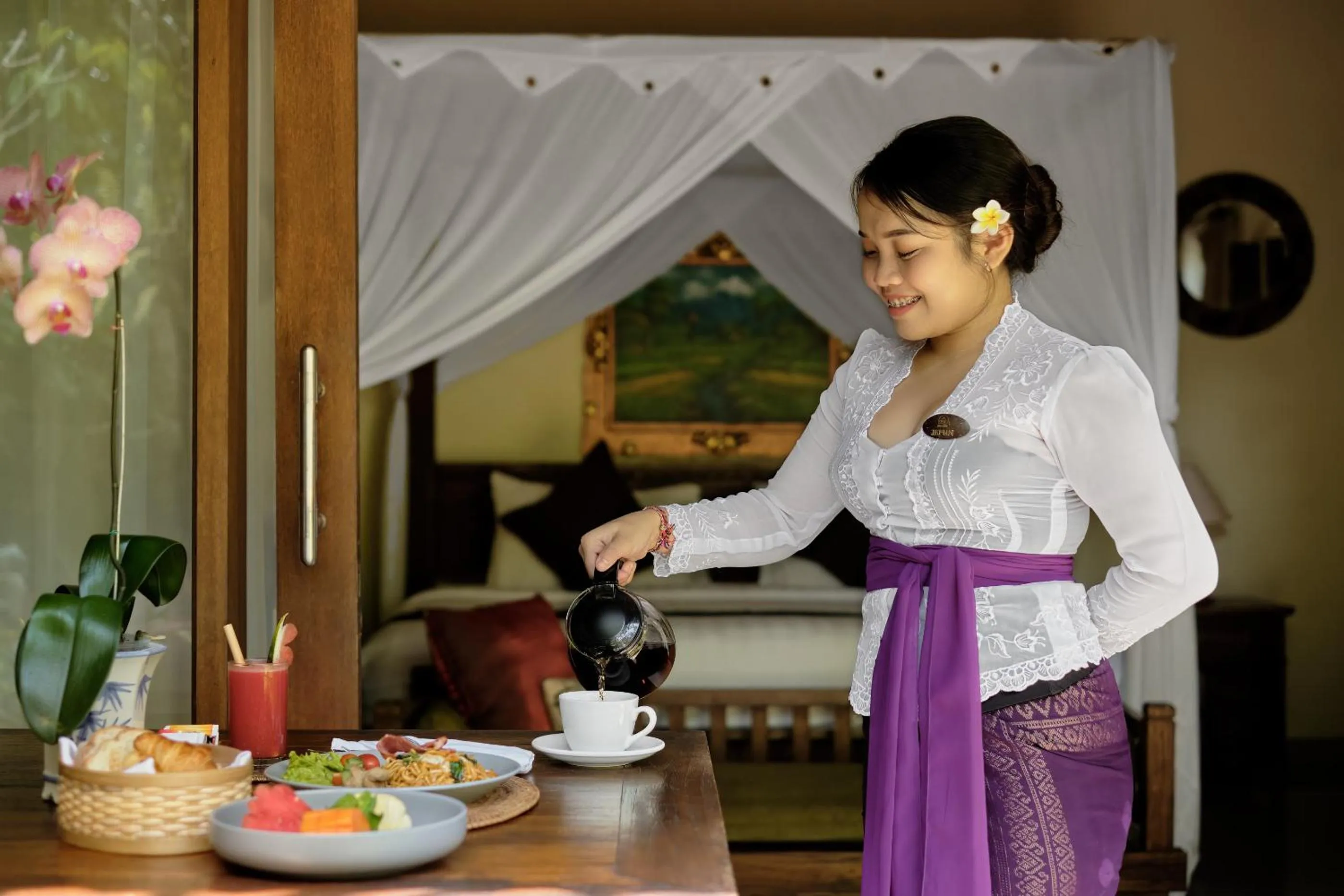 Breakfast in Teja Lokha Ubud Villa