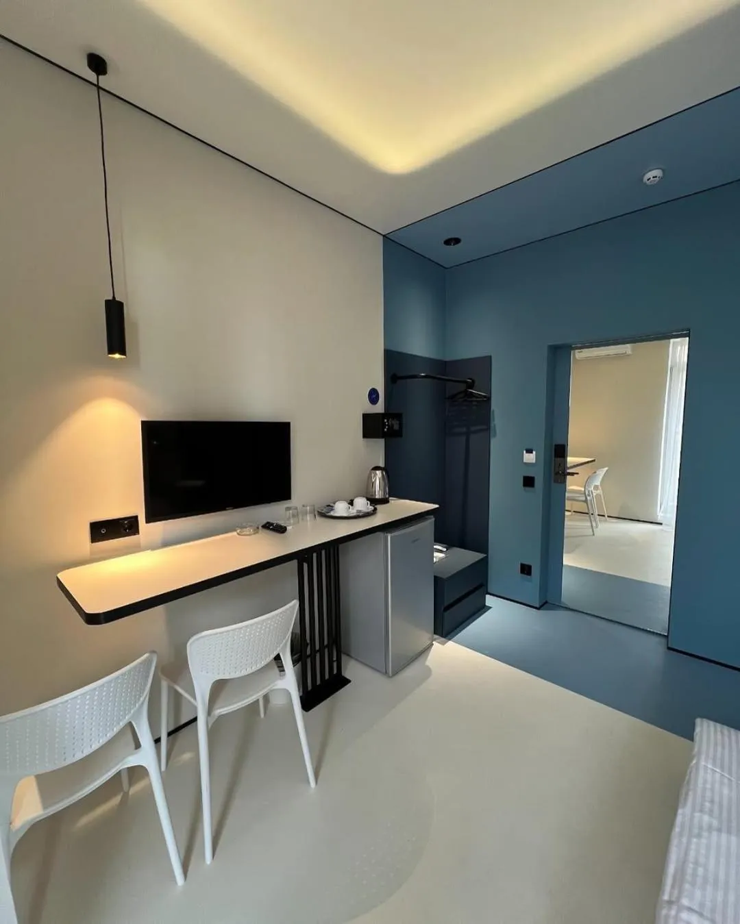 Bed in Ultramarinn Hotel