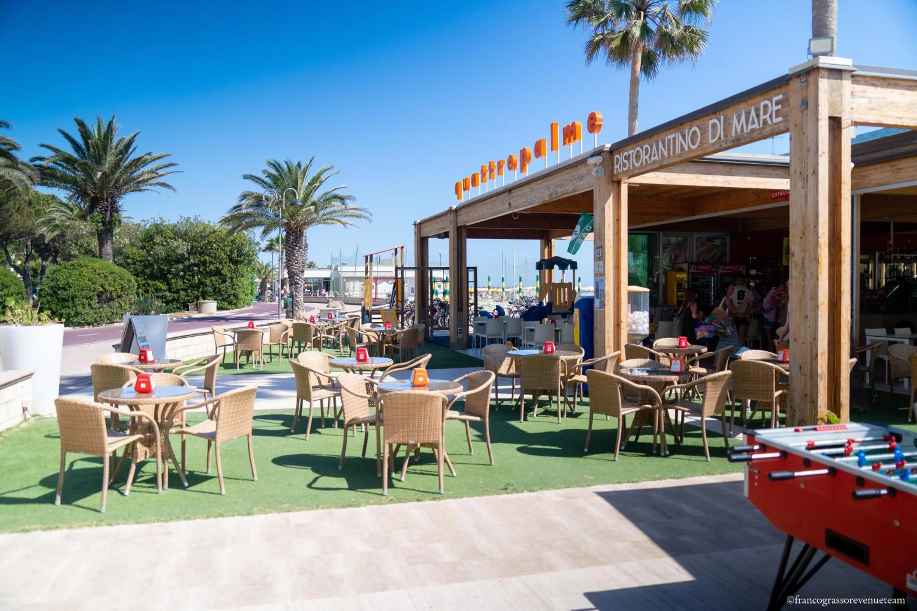 Beach in Hotel Quattro Palme