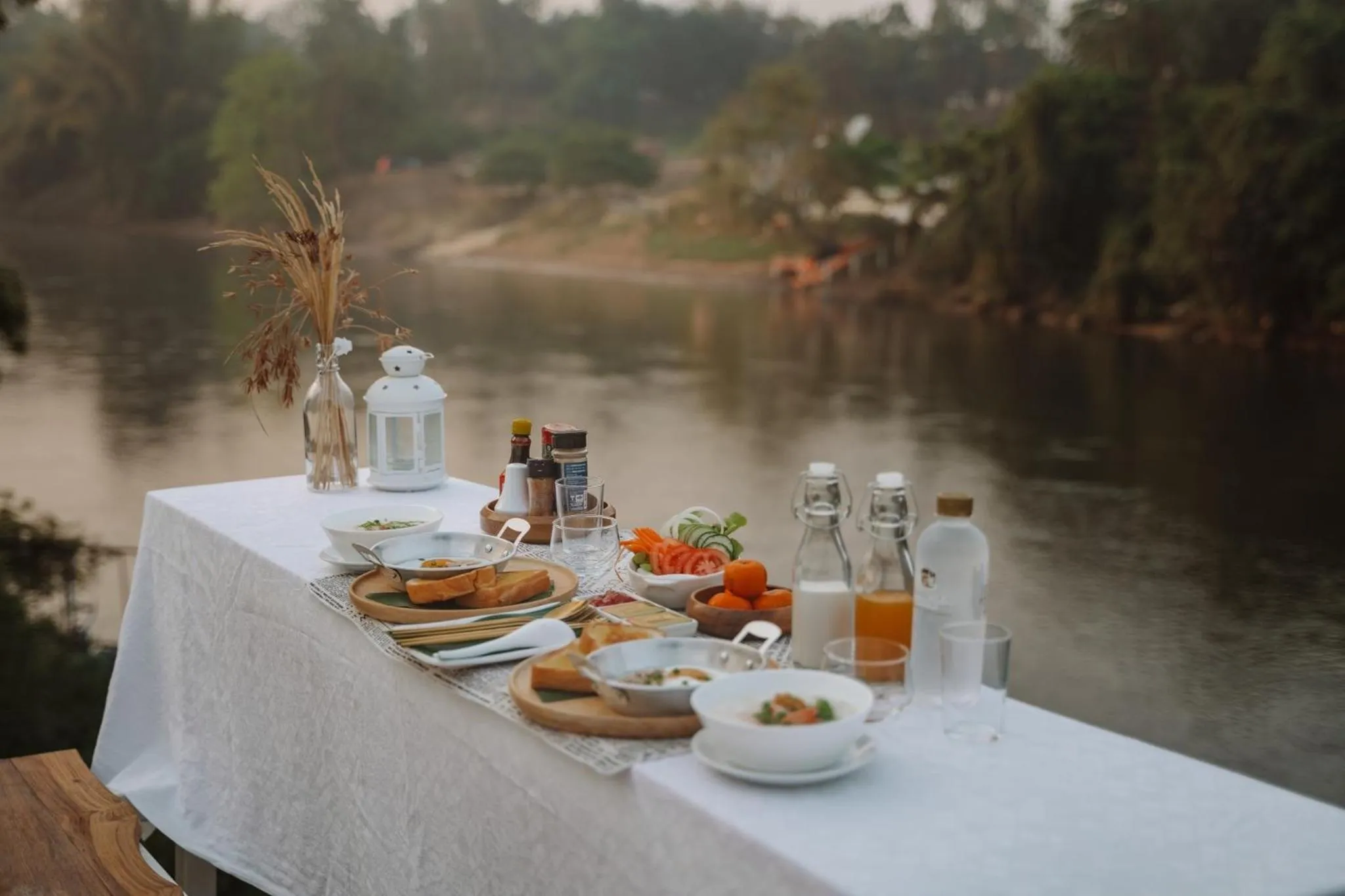 Natural landscape in The Three Bubble Houses