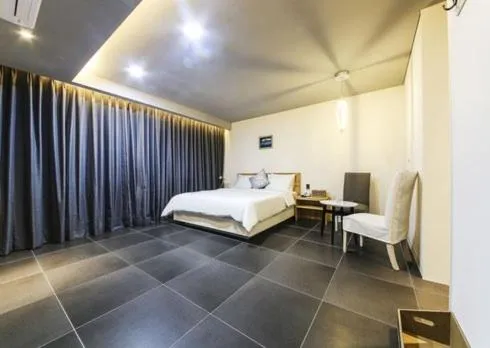 Bed in Ulsan Samsan Pandora Hotel