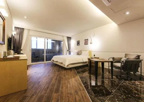 Bedroom, Bed in Ulsan Samsan Pandora Hotel