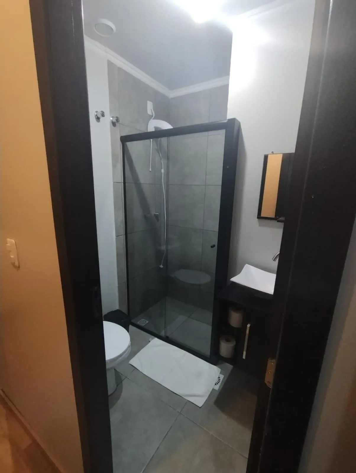 Bathroom in Pousada Vista do Lago - HOSTEL