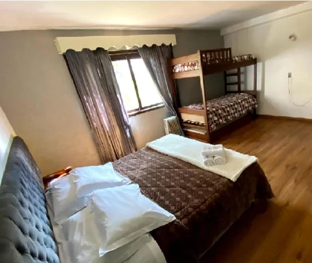 Bedroom, Bed in Pousada Vista do Lago - HOSTEL