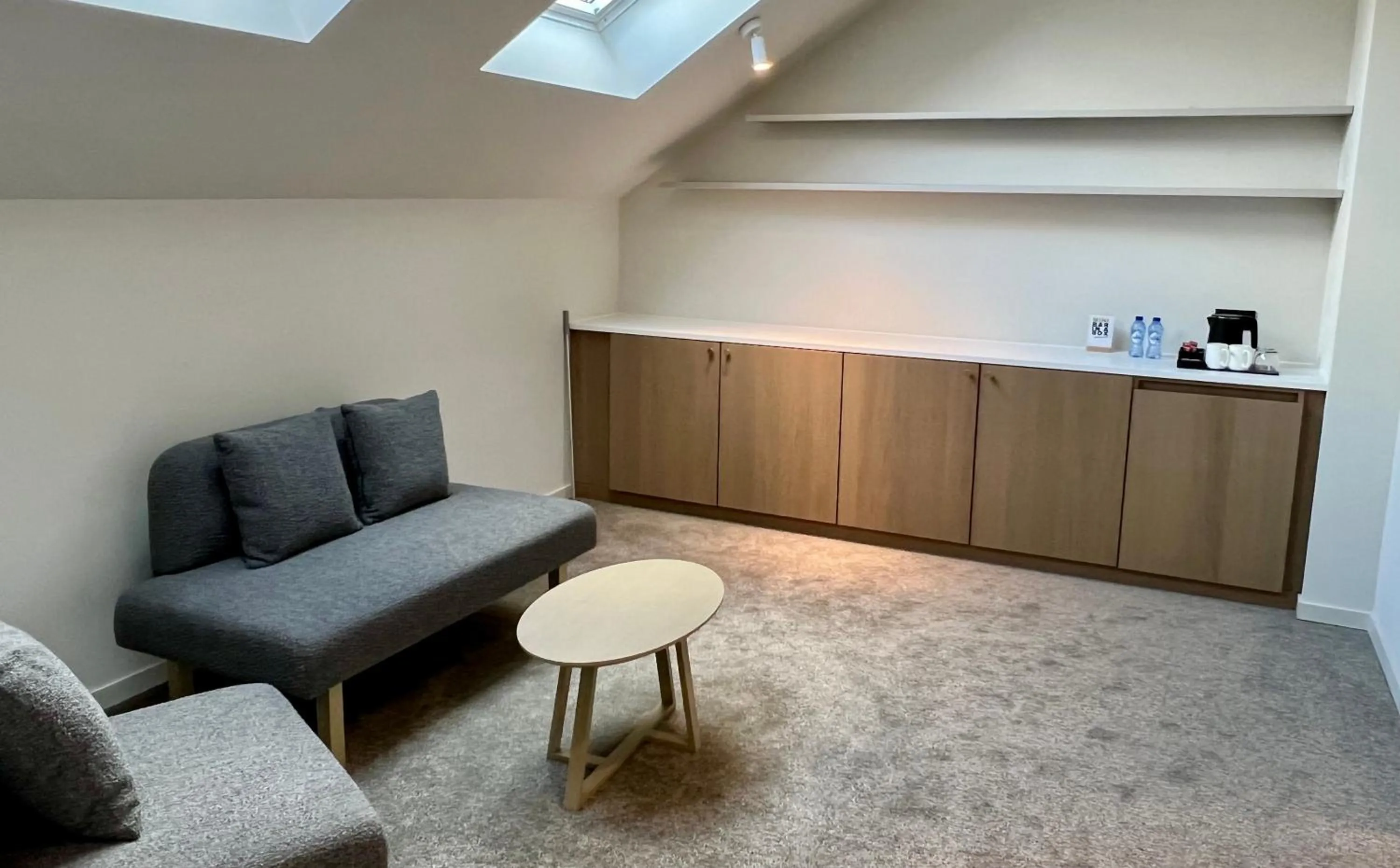 Seating area in OPO Hotel