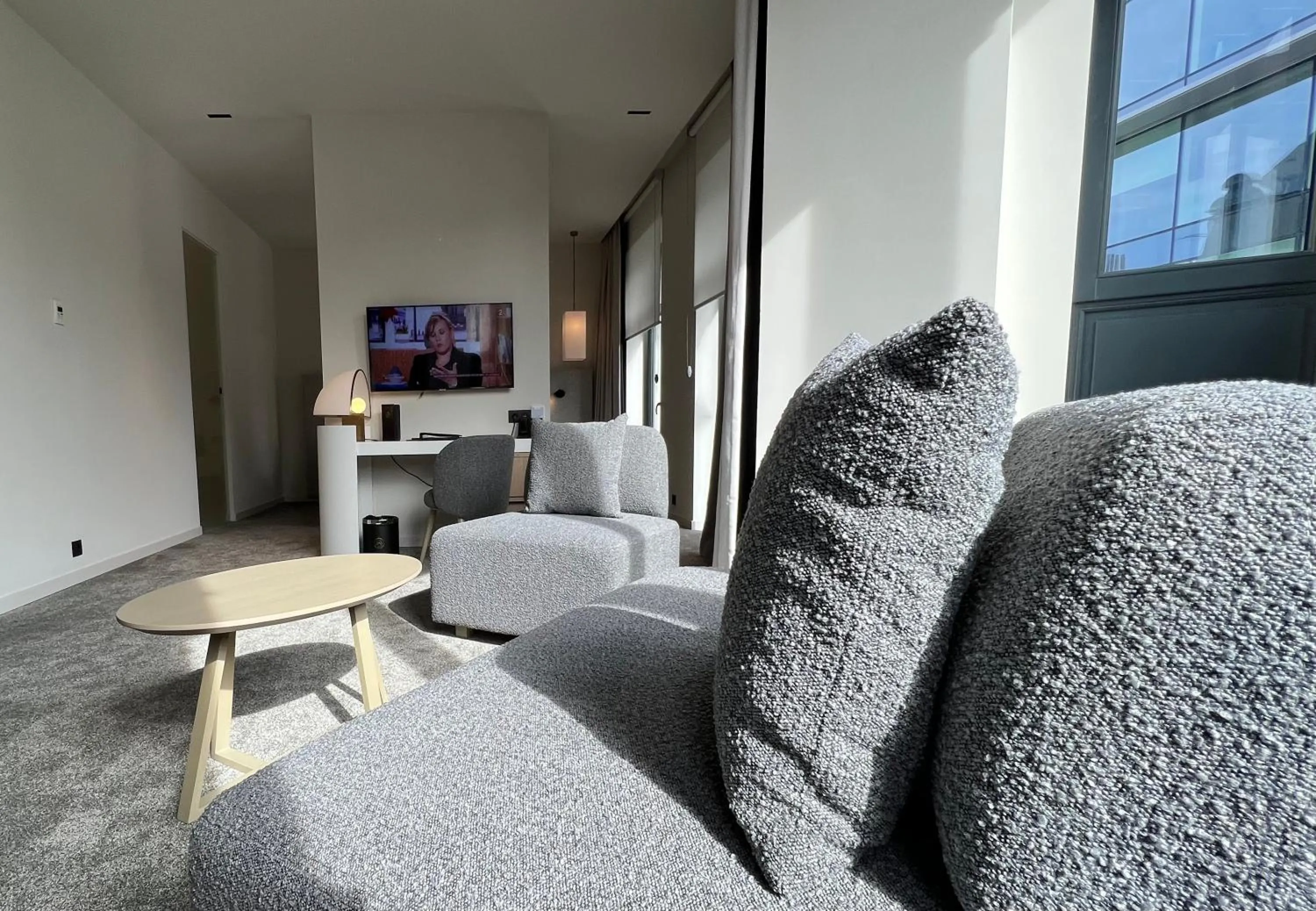 Seating area in OPO Hotel