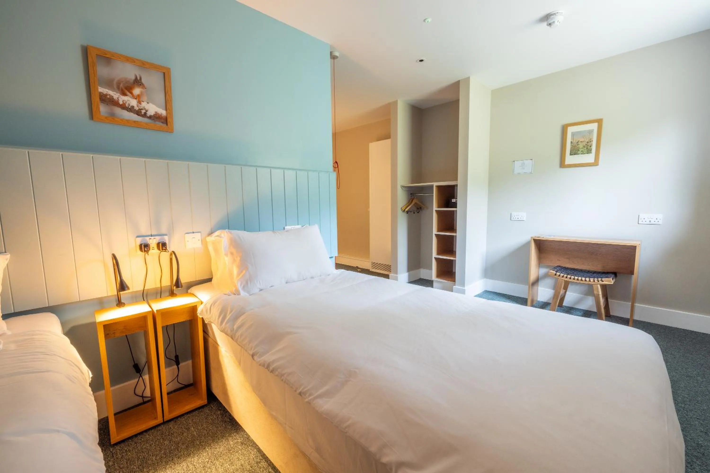 Bed in An Spiris Accommodation at Dundreggan Rewilding Centre