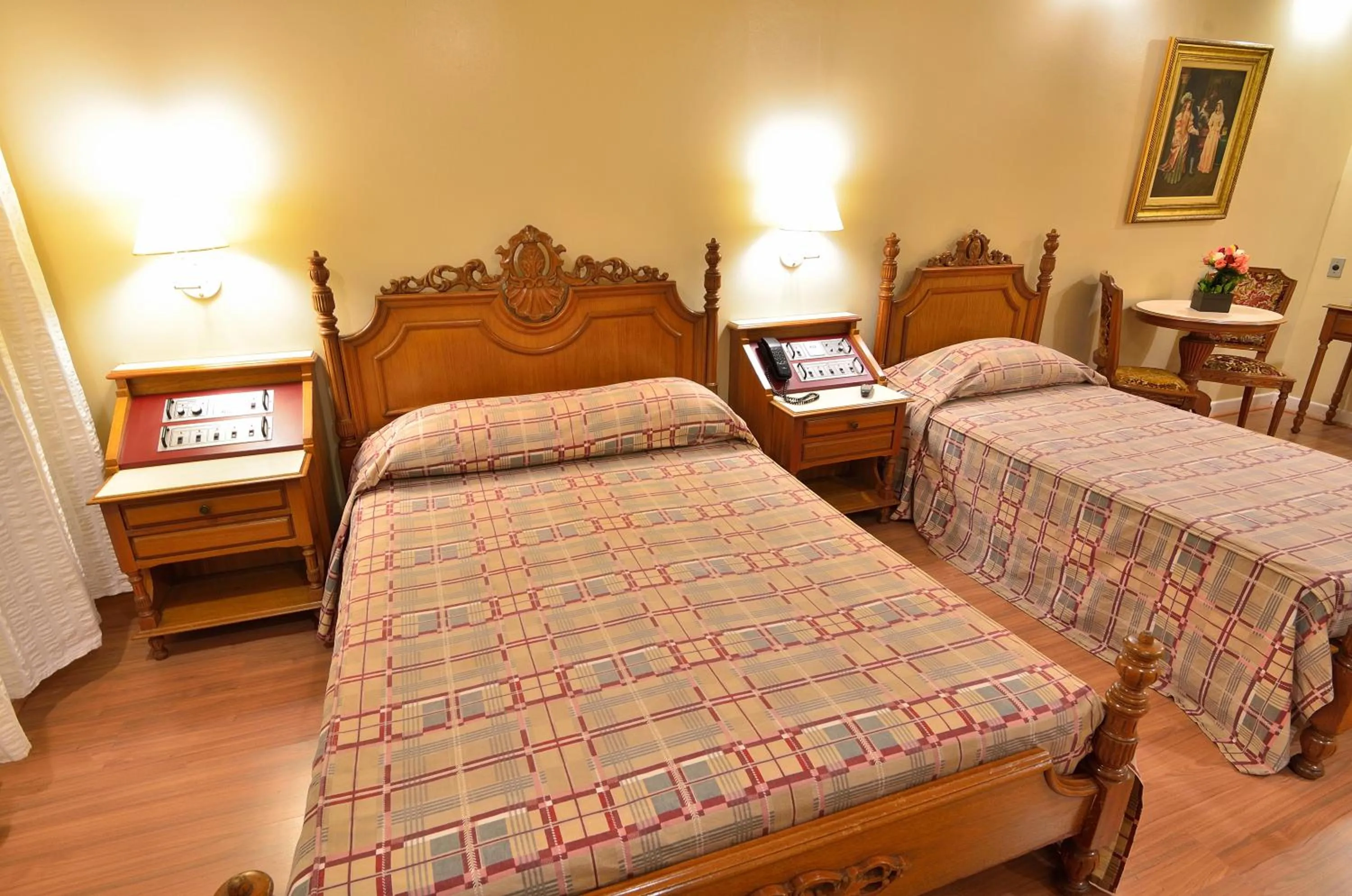 Bed in Hotel Castelar