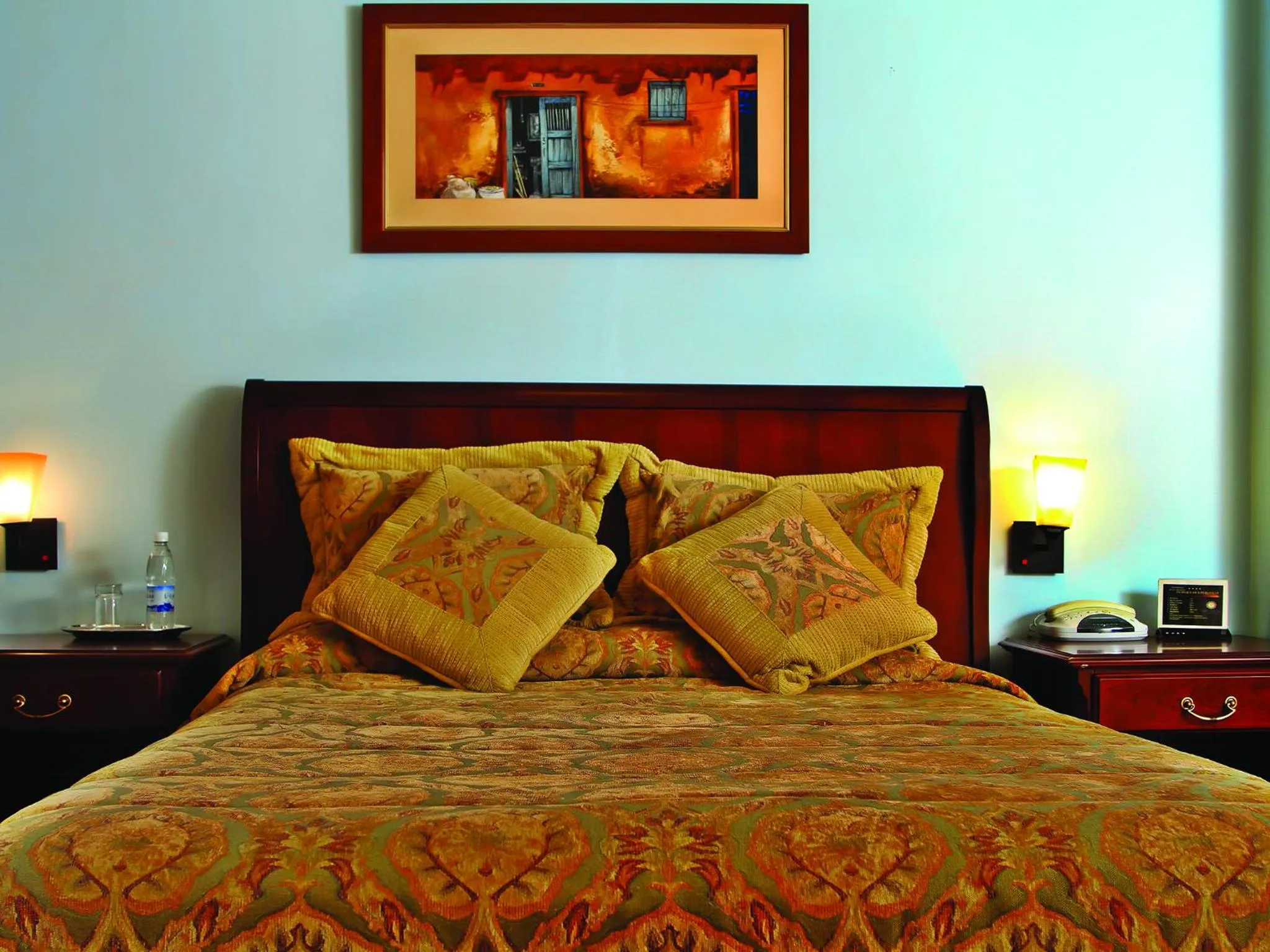 Bed in Hotel Yanuncay