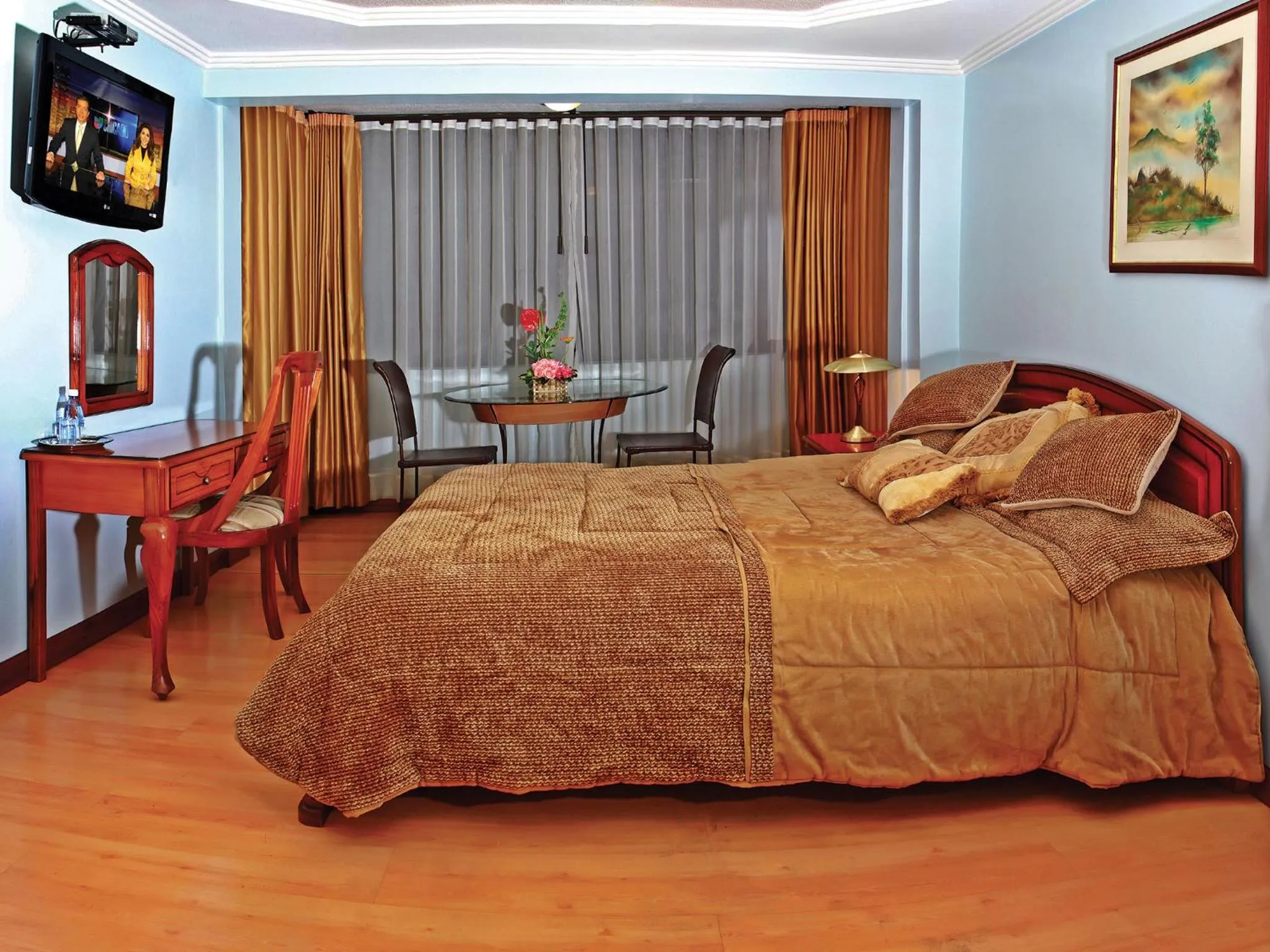 Bed in Hotel Yanuncay