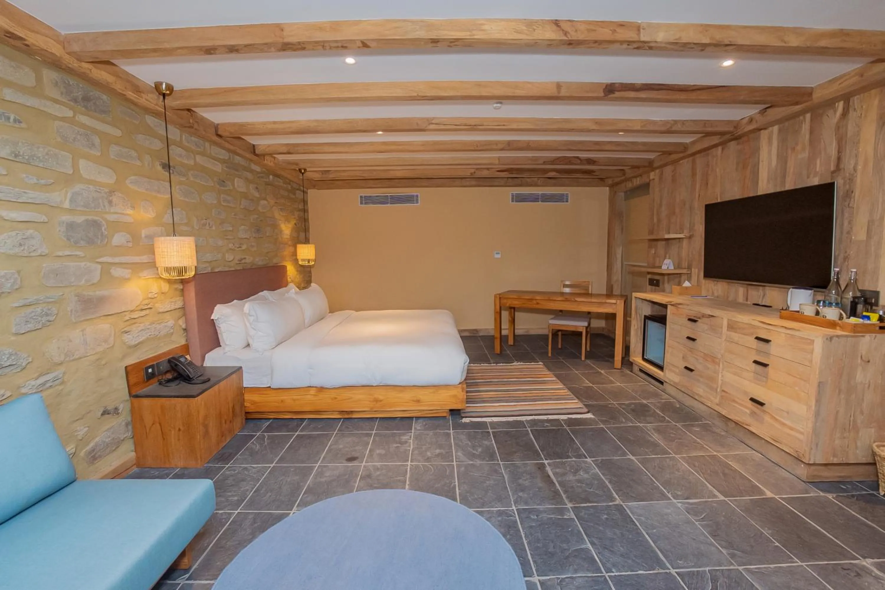 Bed in Dorje's Resort and Spa