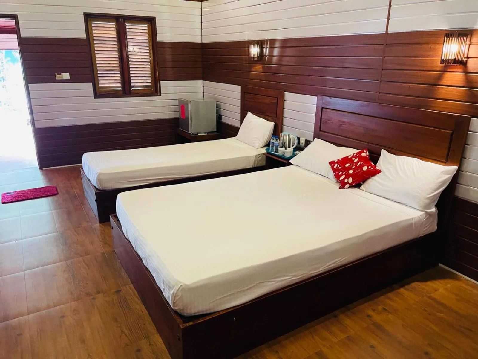 Bed in Anandas Beach Resort