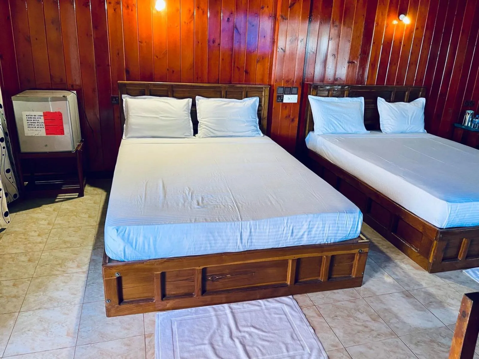 Bed in Anandas Beach Resort