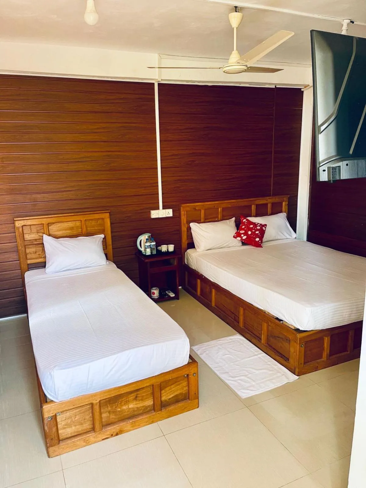 Bed in Anandas Beach Resort