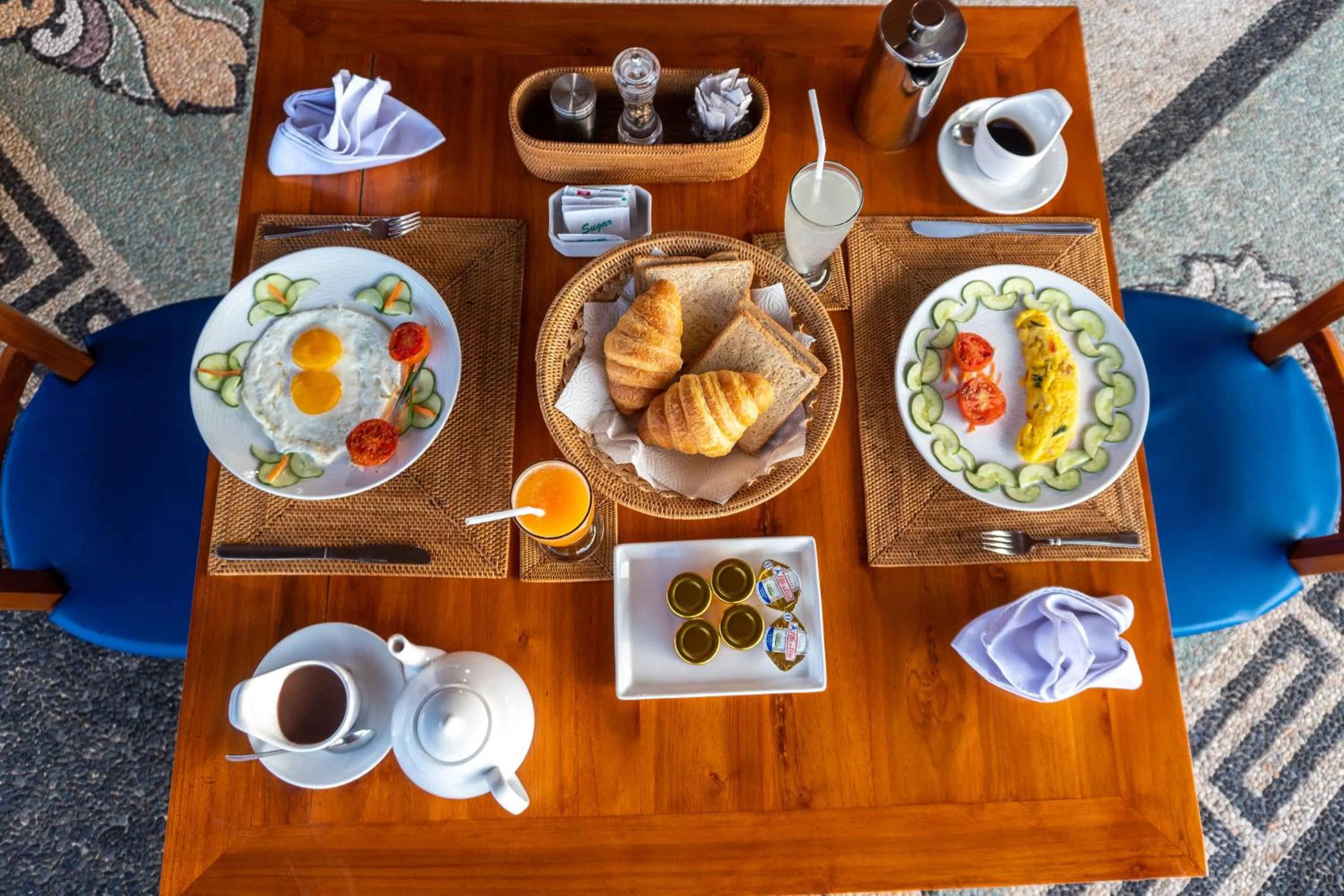 Continental breakfast in Villa Selonding Batu