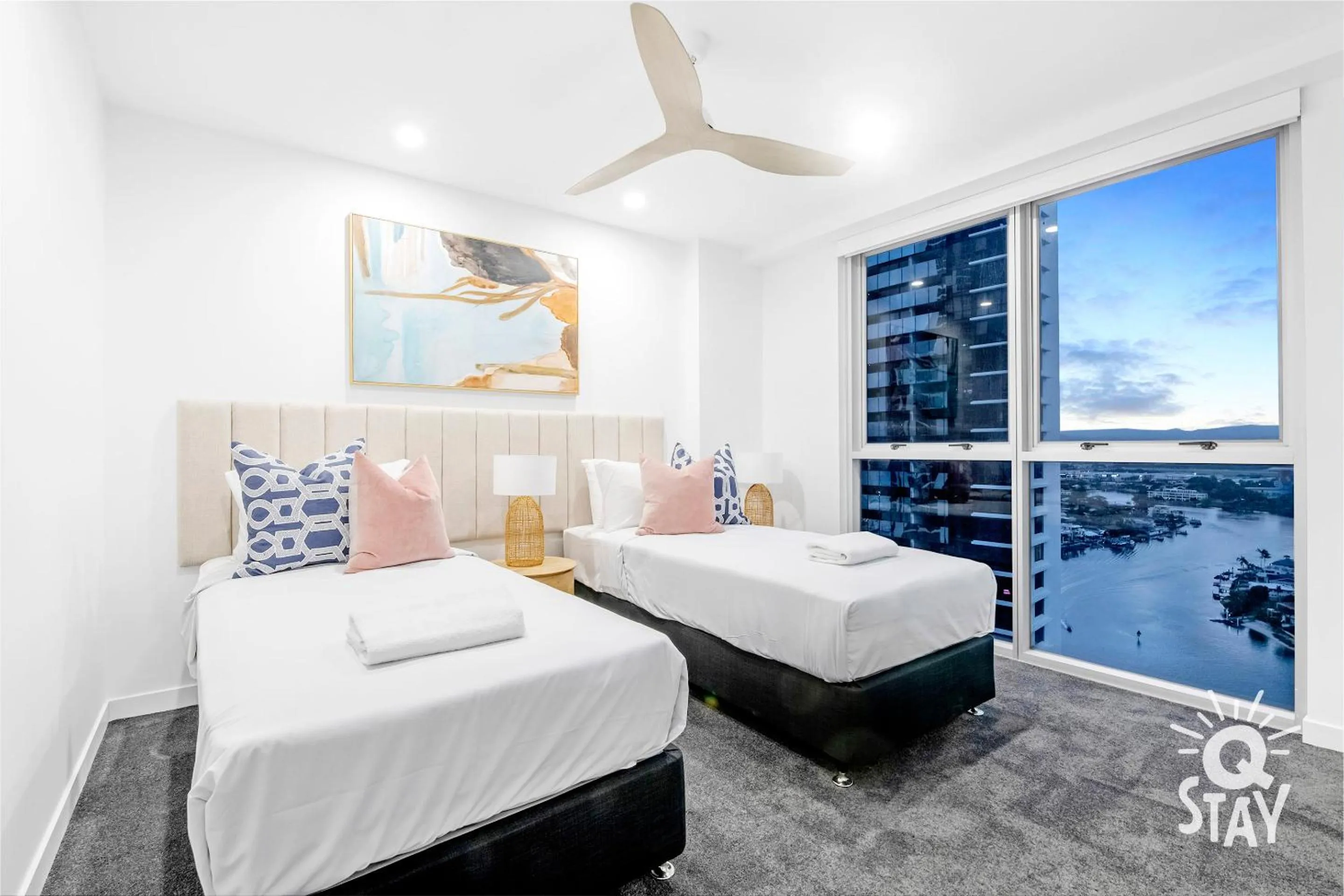 Bedroom, Bed in Chevron Renaissance by Vaun