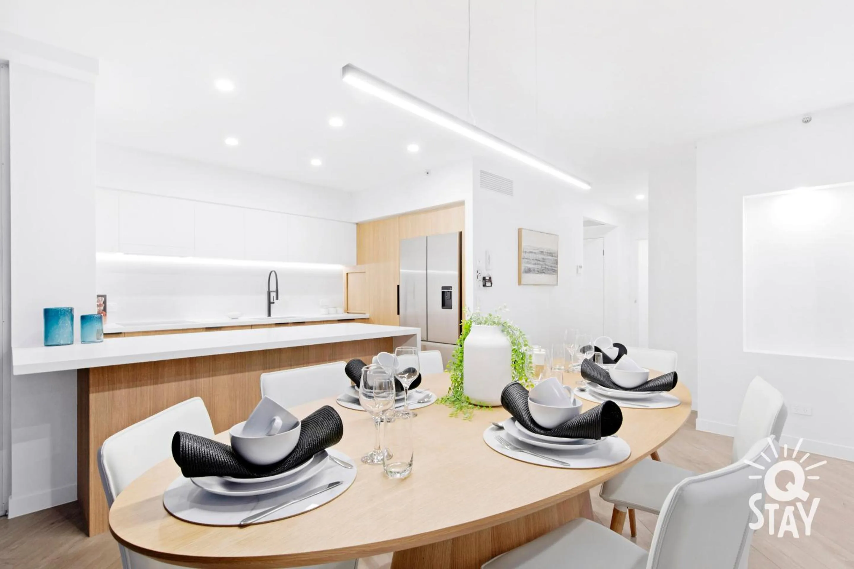 Seating area in Chevron Renaissance by Vaun