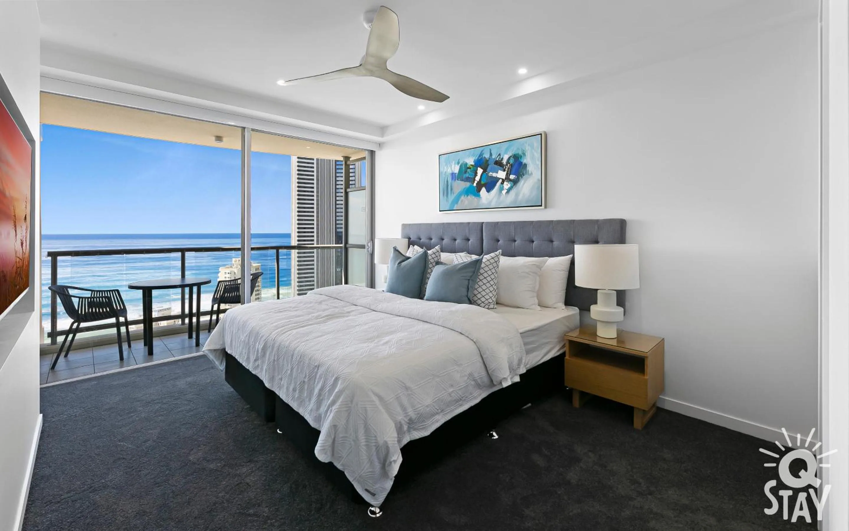 Bedroom, Bed in Chevron Renaissance by Vaun