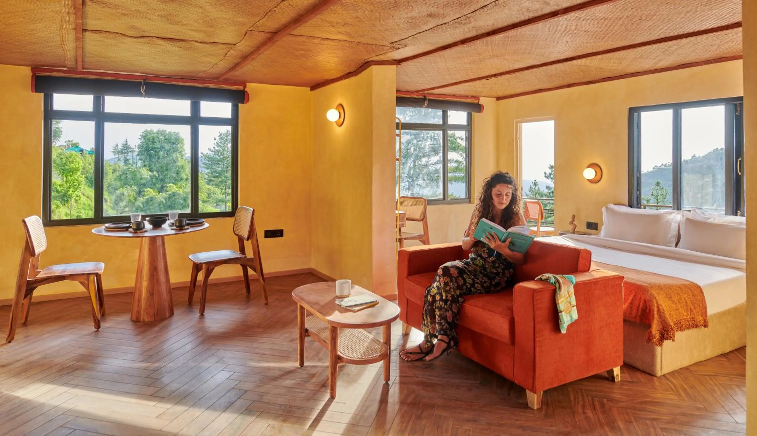 Living room in Minimalist : An Eco Farmstay