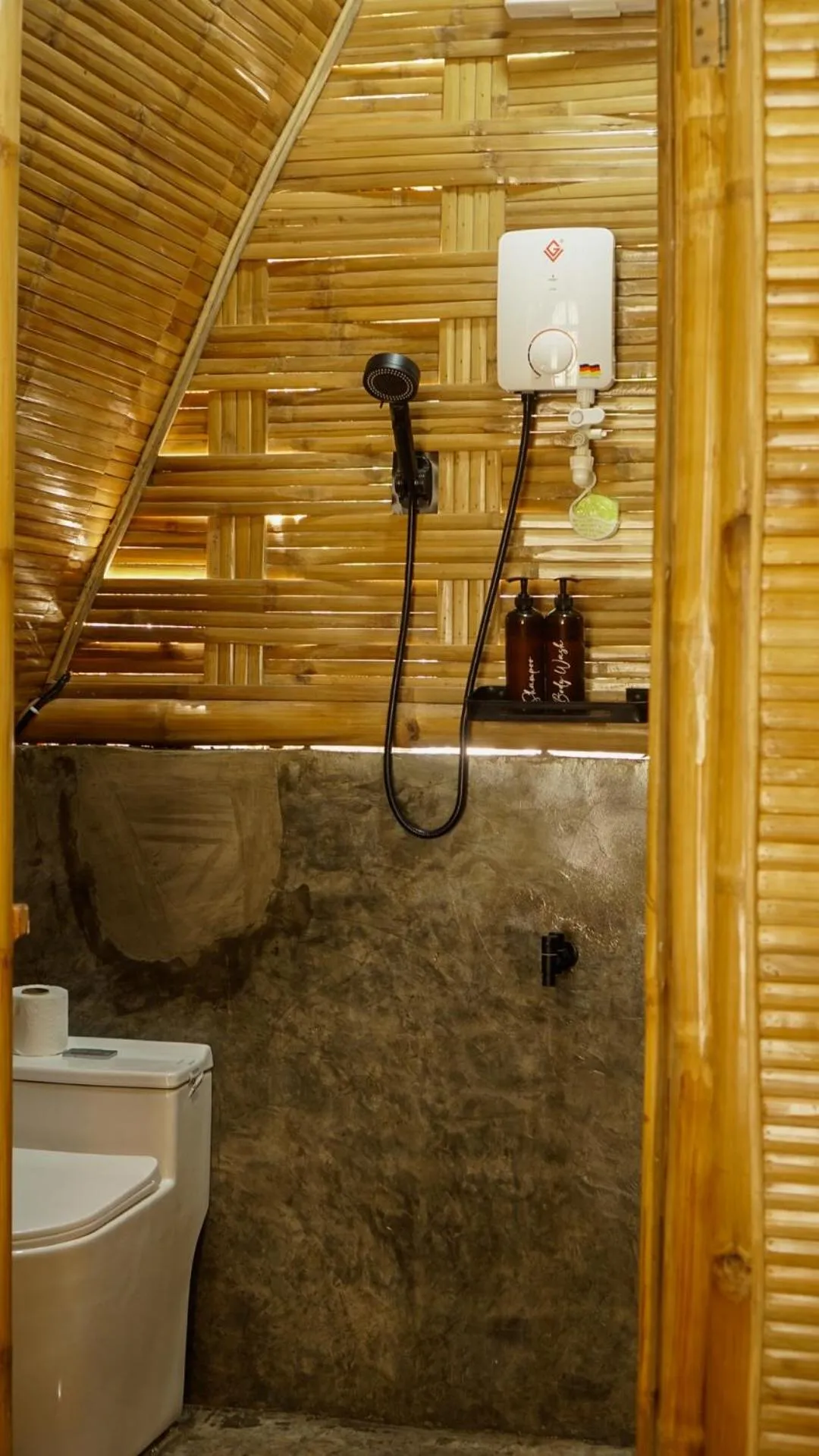 Shower in The Backyard Inn