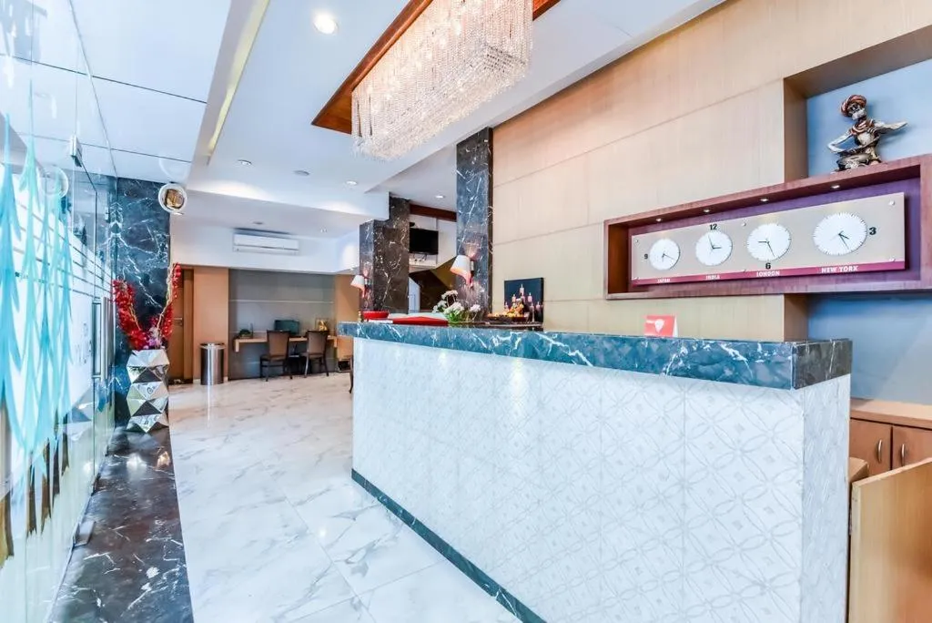 Lobby or reception in Galaxy Beacon Hotel, Santacruz ,Mumbai