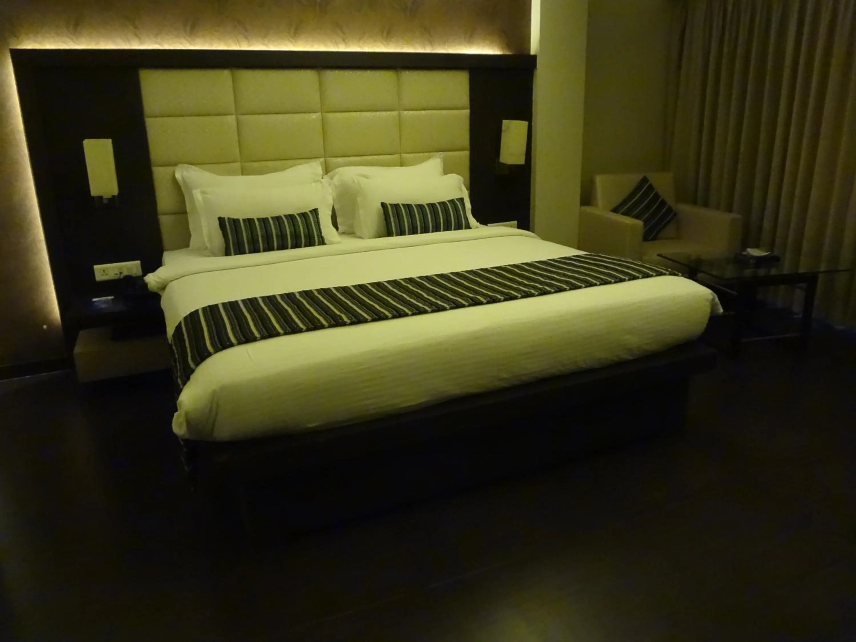 Bedroom, Bed in Galaxy Beacon Hotel, Santacruz ,Mumbai
