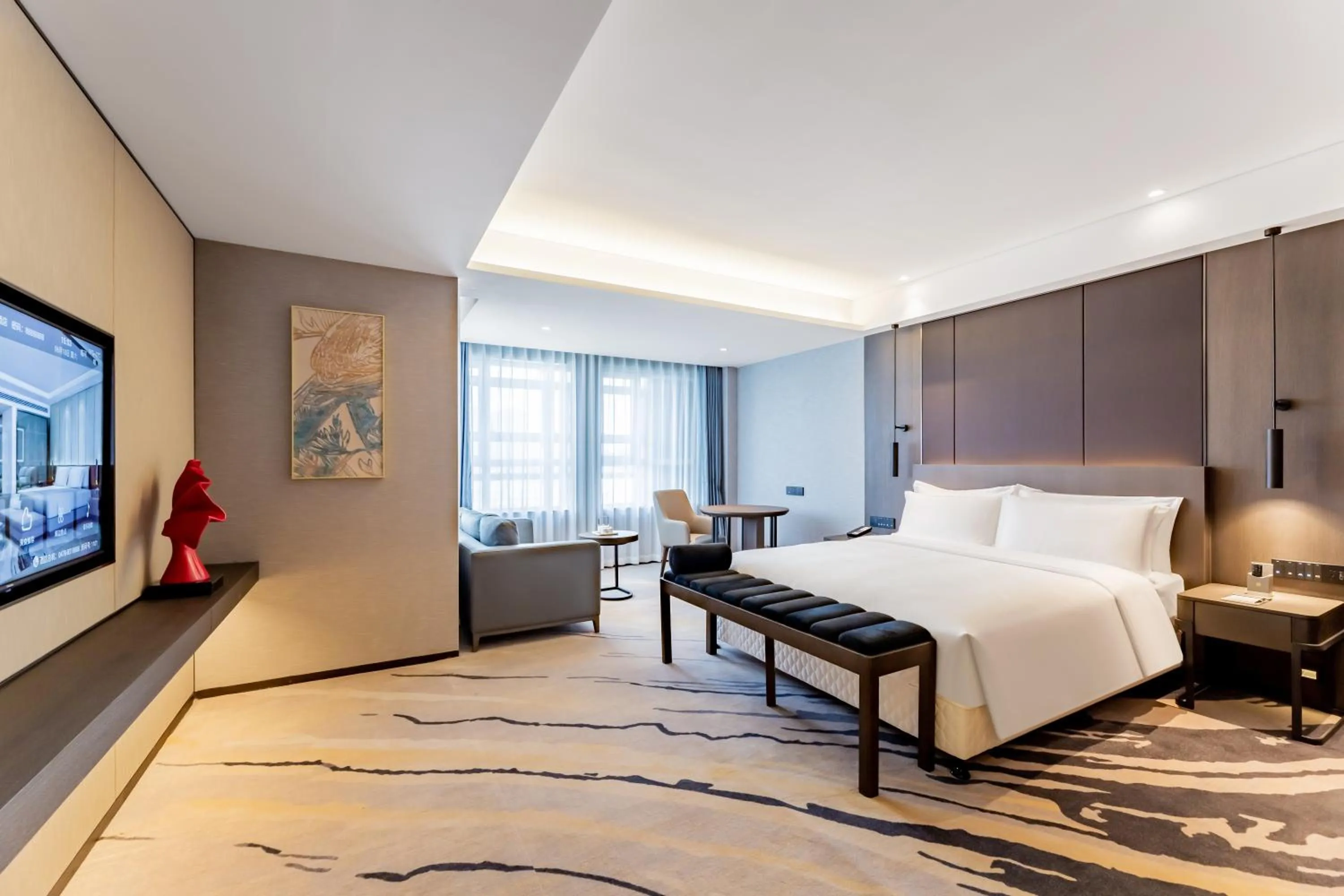 Property building, Bed in Ramada by Wyndham Bayannur