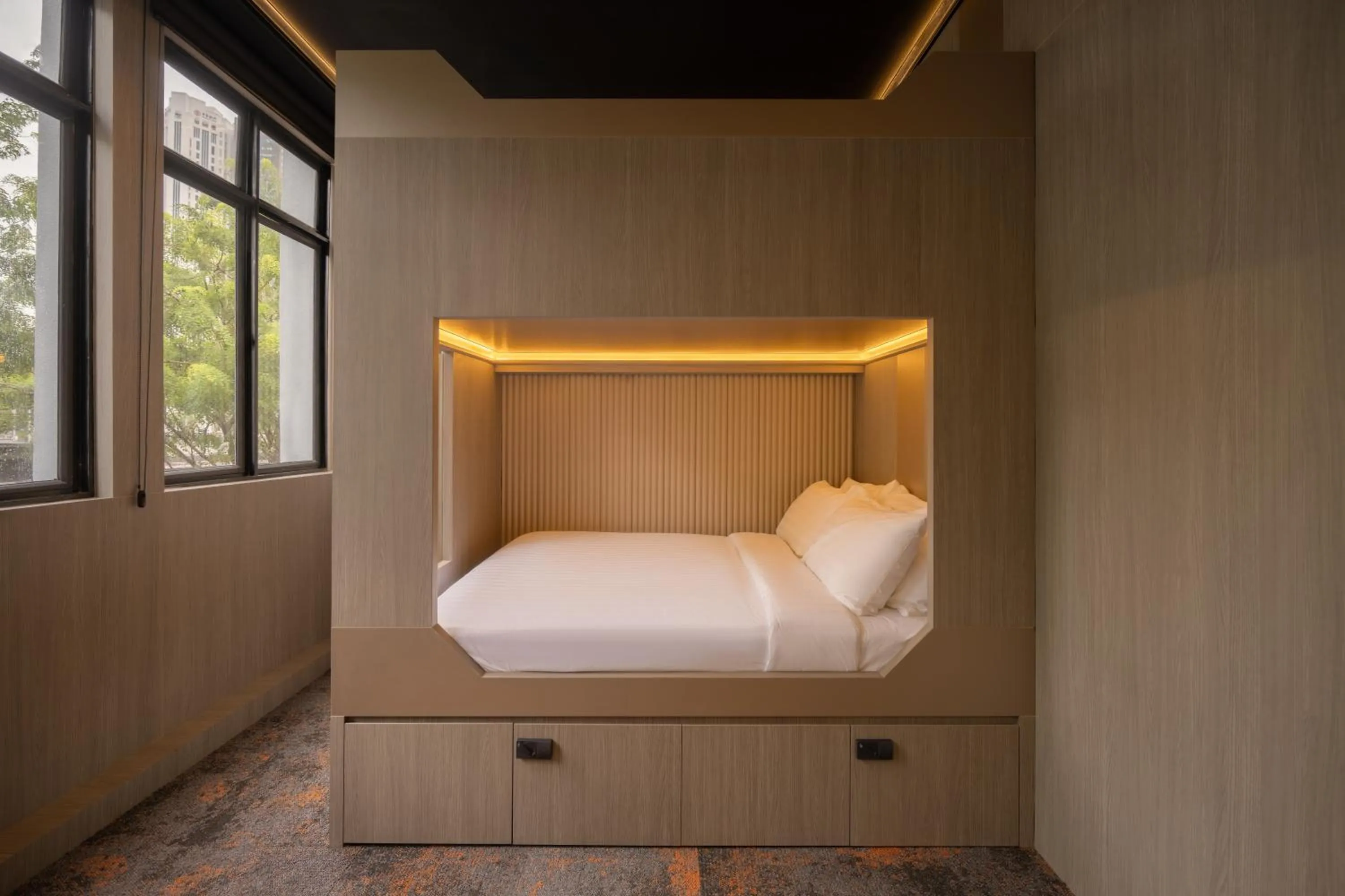 Bed in Cube Social Boutique Capsule Hotel at Boat Quay