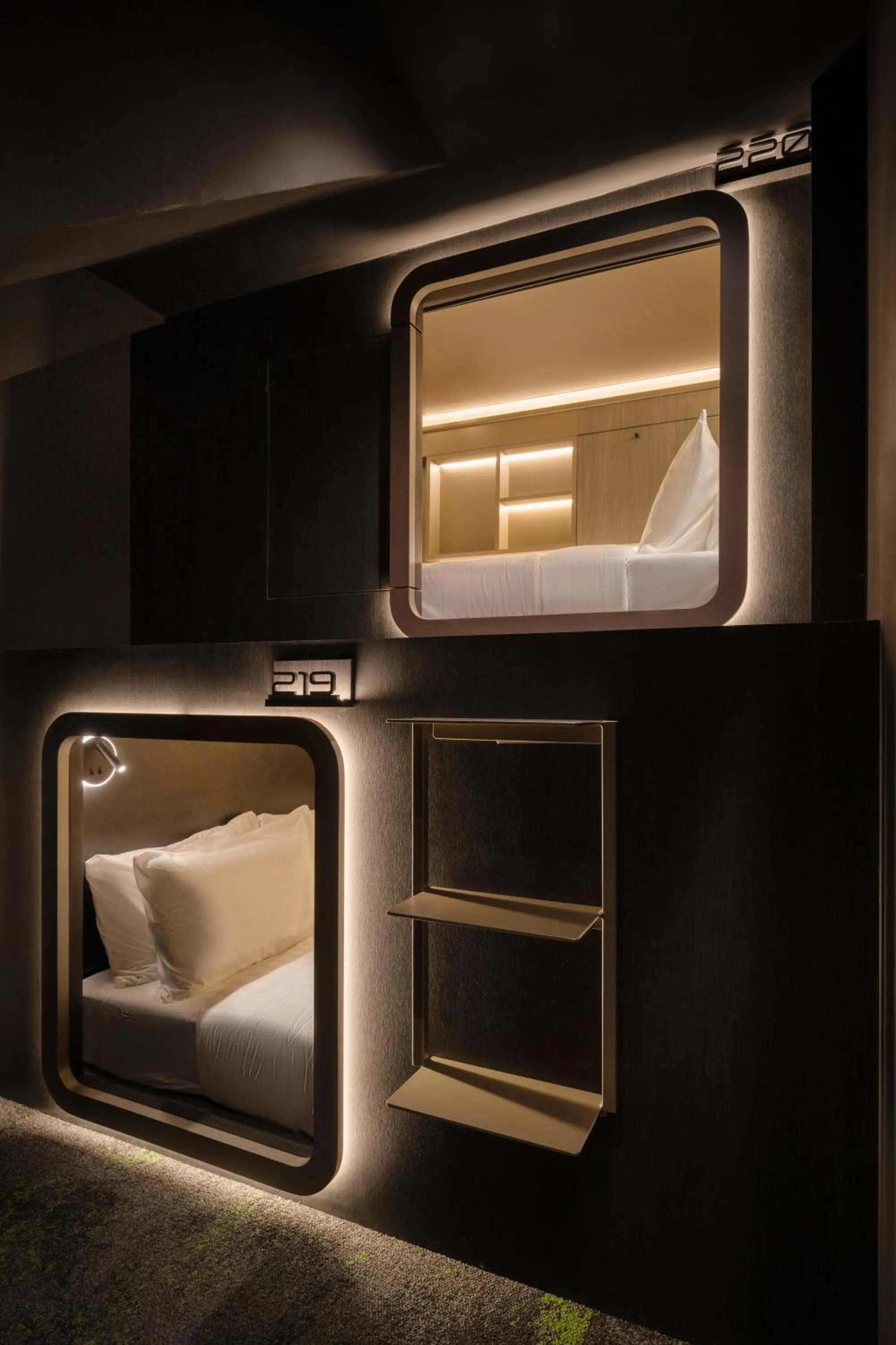 Photo of the whole room, Bed in Cube Social Boutique Capsule Hotel at Boat Quay