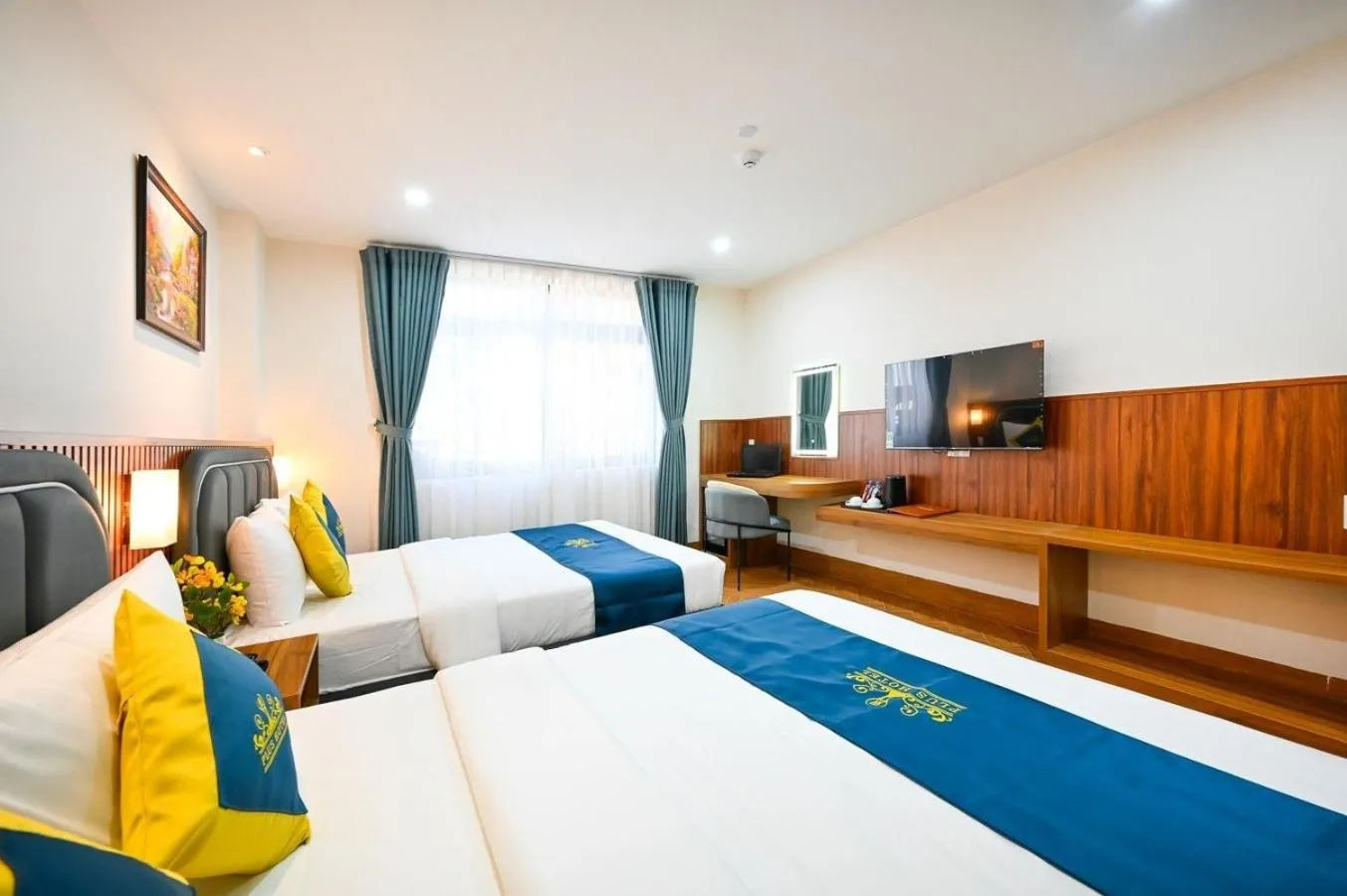 Bed in PLUS VUNG TAU HOTEL