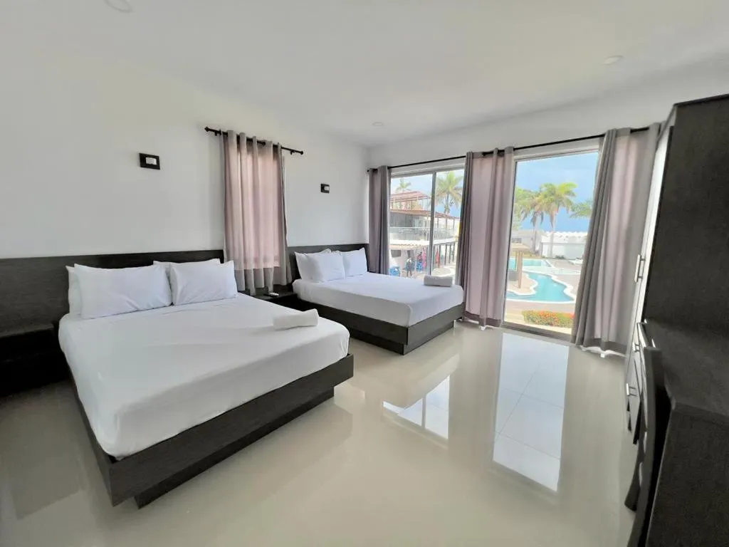 Bed in Hotel Castillo del Mar