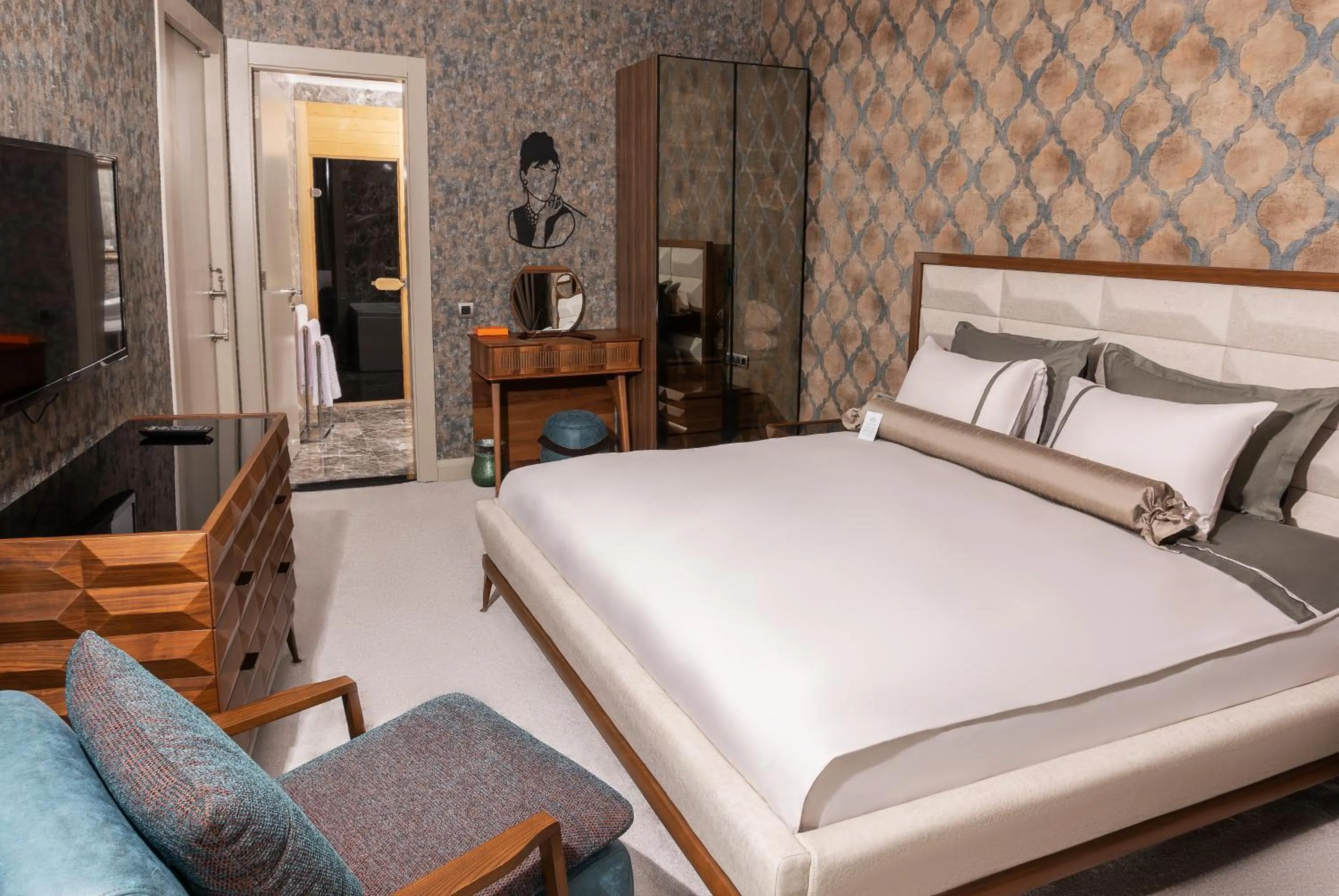 Bed in Doğa Thermal Health & Spa