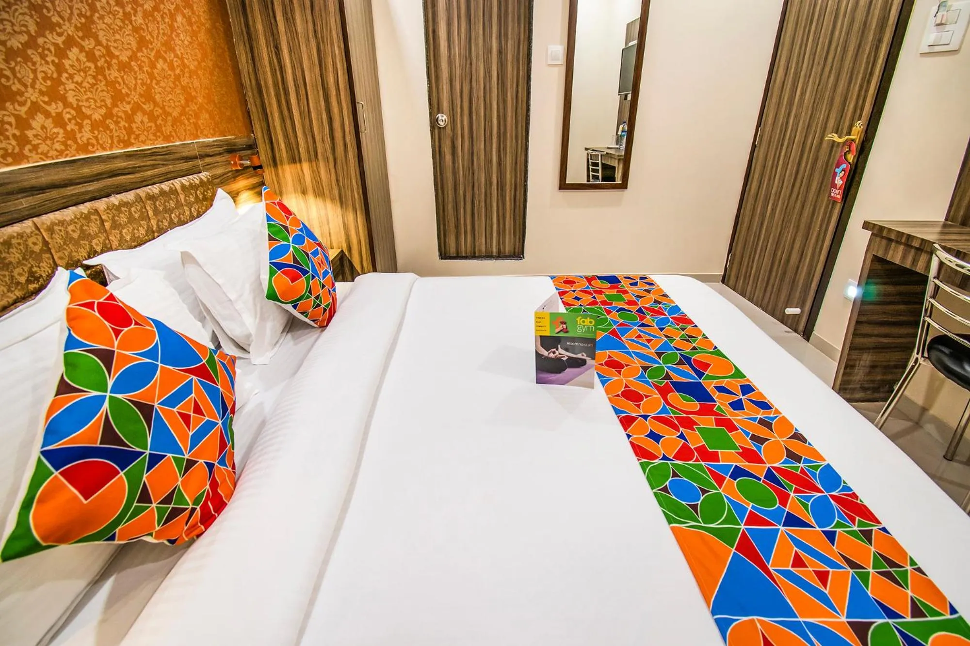 Bed in FabHotel Orange Suites - Nr Mumbai International Airport