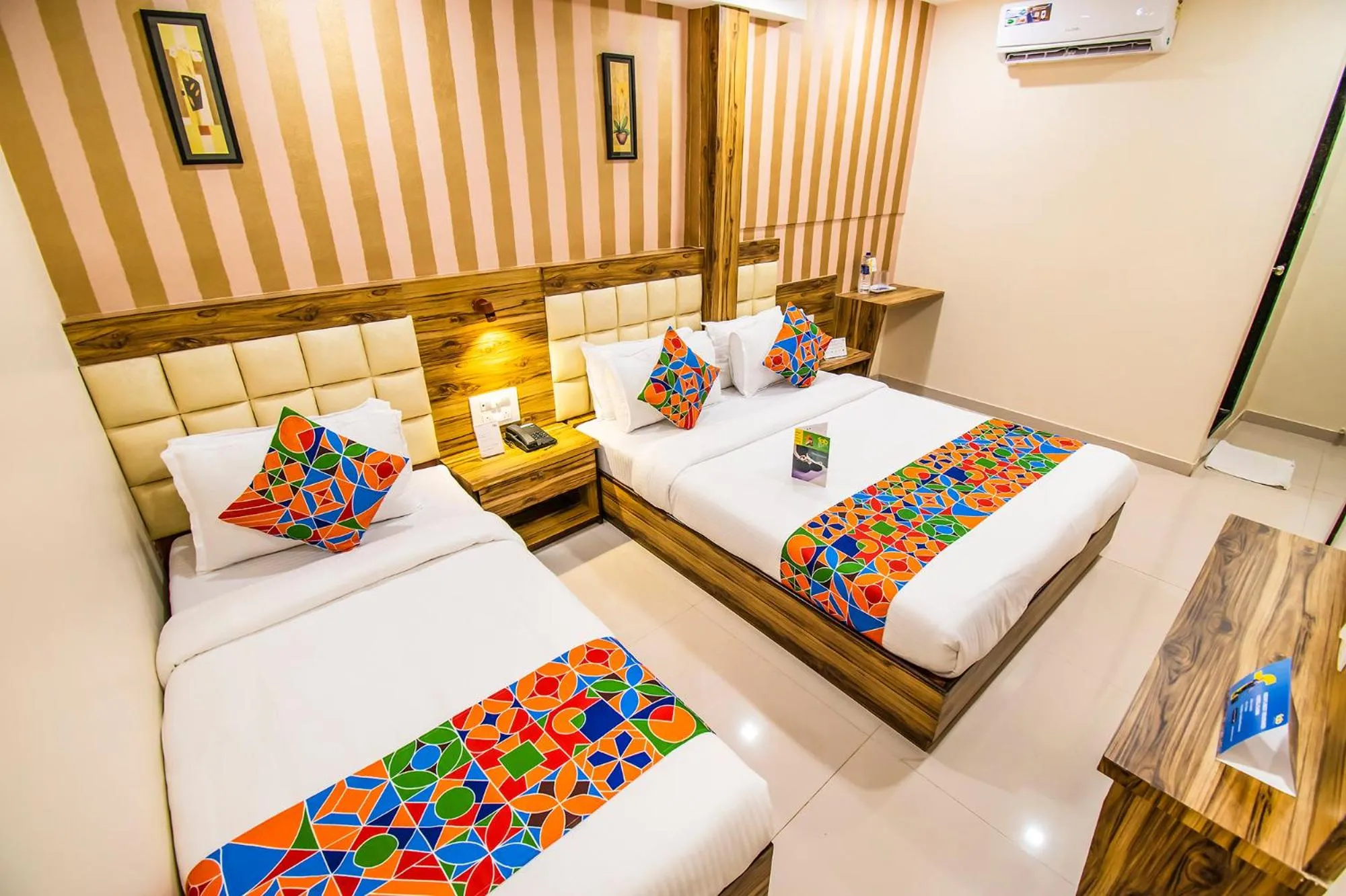 Bedroom, Bed in FabHotel Orange Suites - Nr Mumbai International Airport