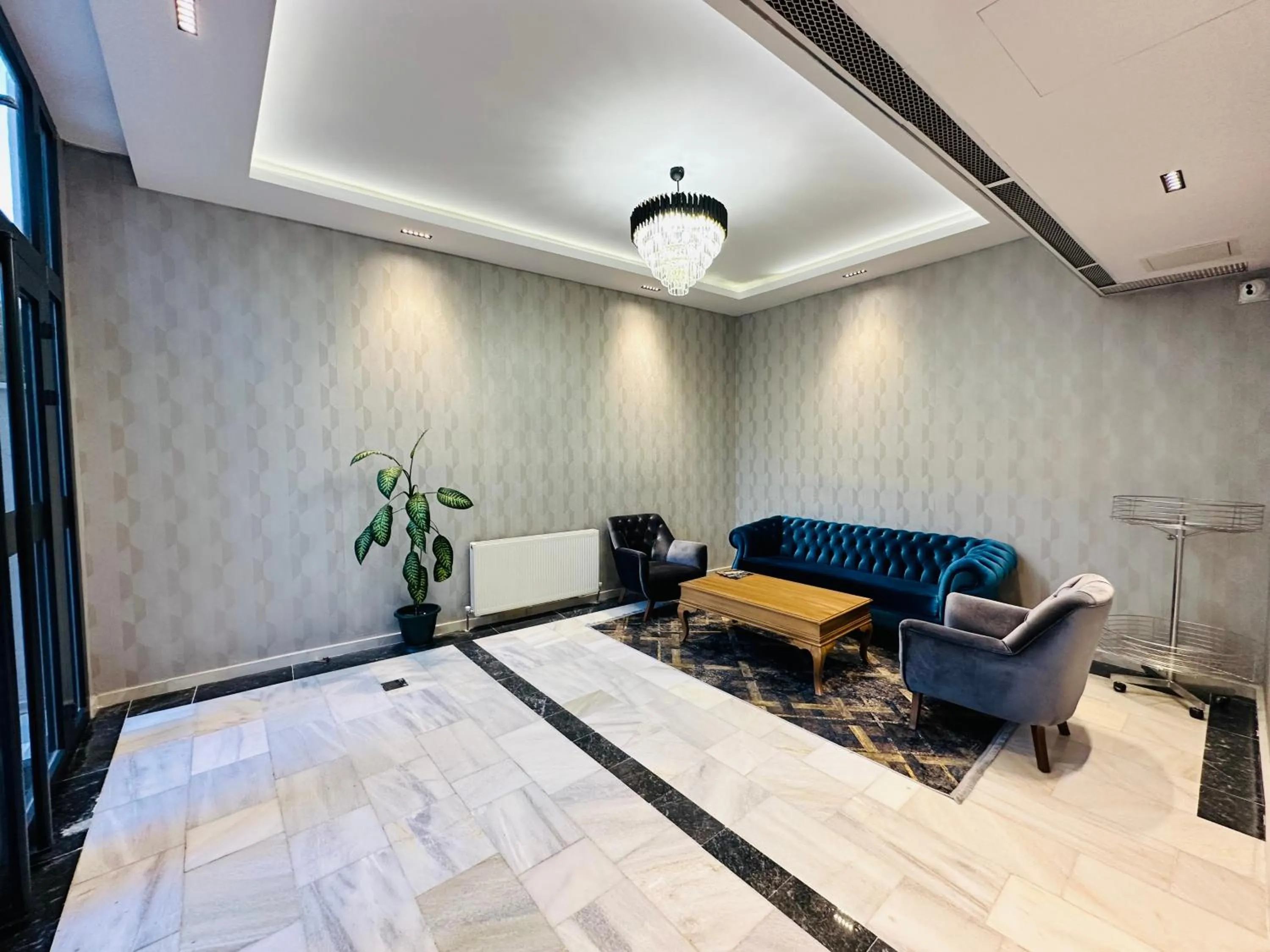 Living room, Bed in Nice Royal Cıty