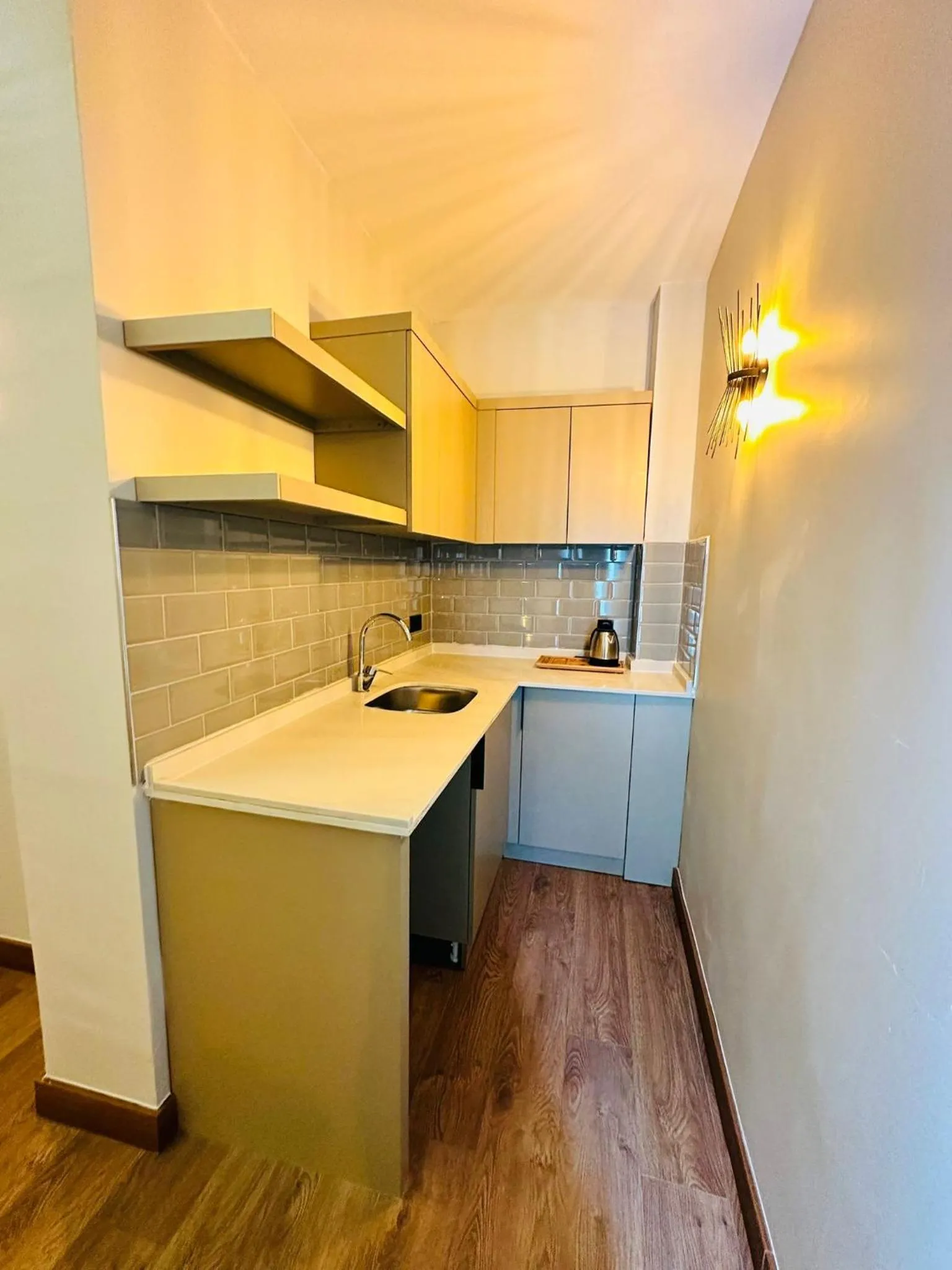 Kitchen or kitchenette in Nice Royal Cıty