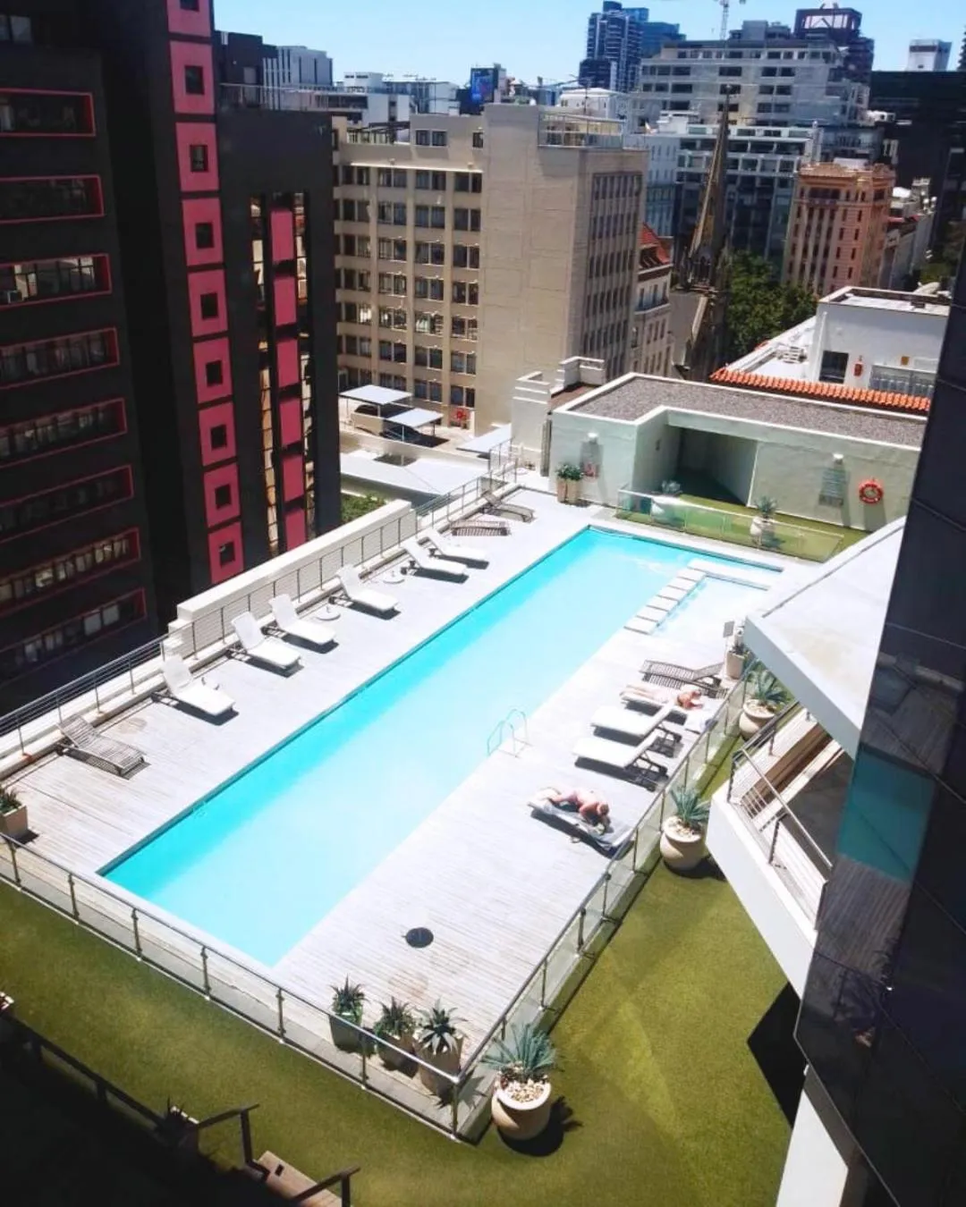 Pool view in Mandela Rhodes Place
