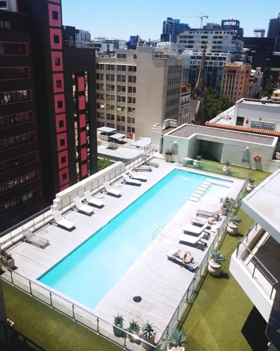 Pool view in Mandela Rhodes Place