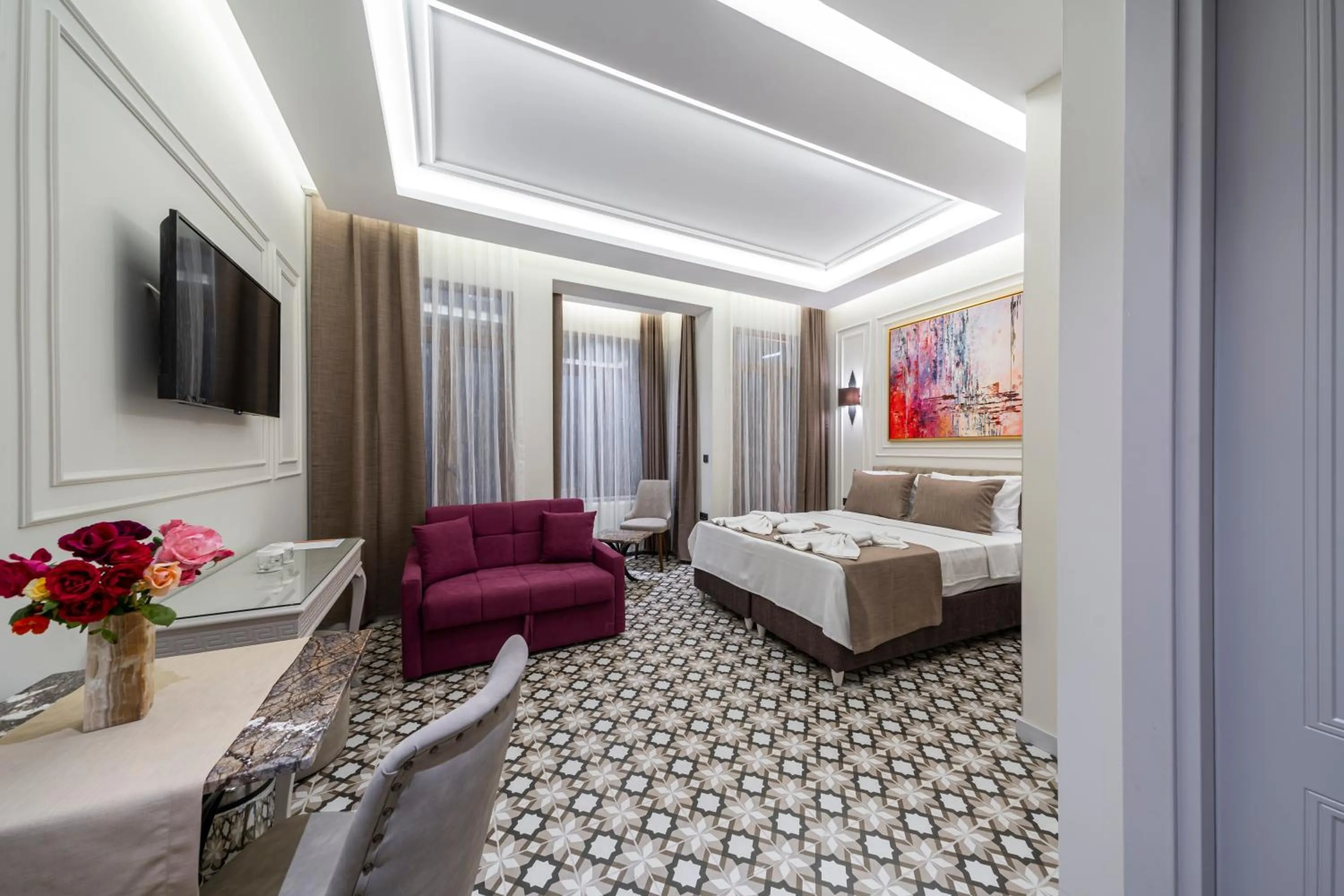 Bed in Pera Luna Premium Hotel