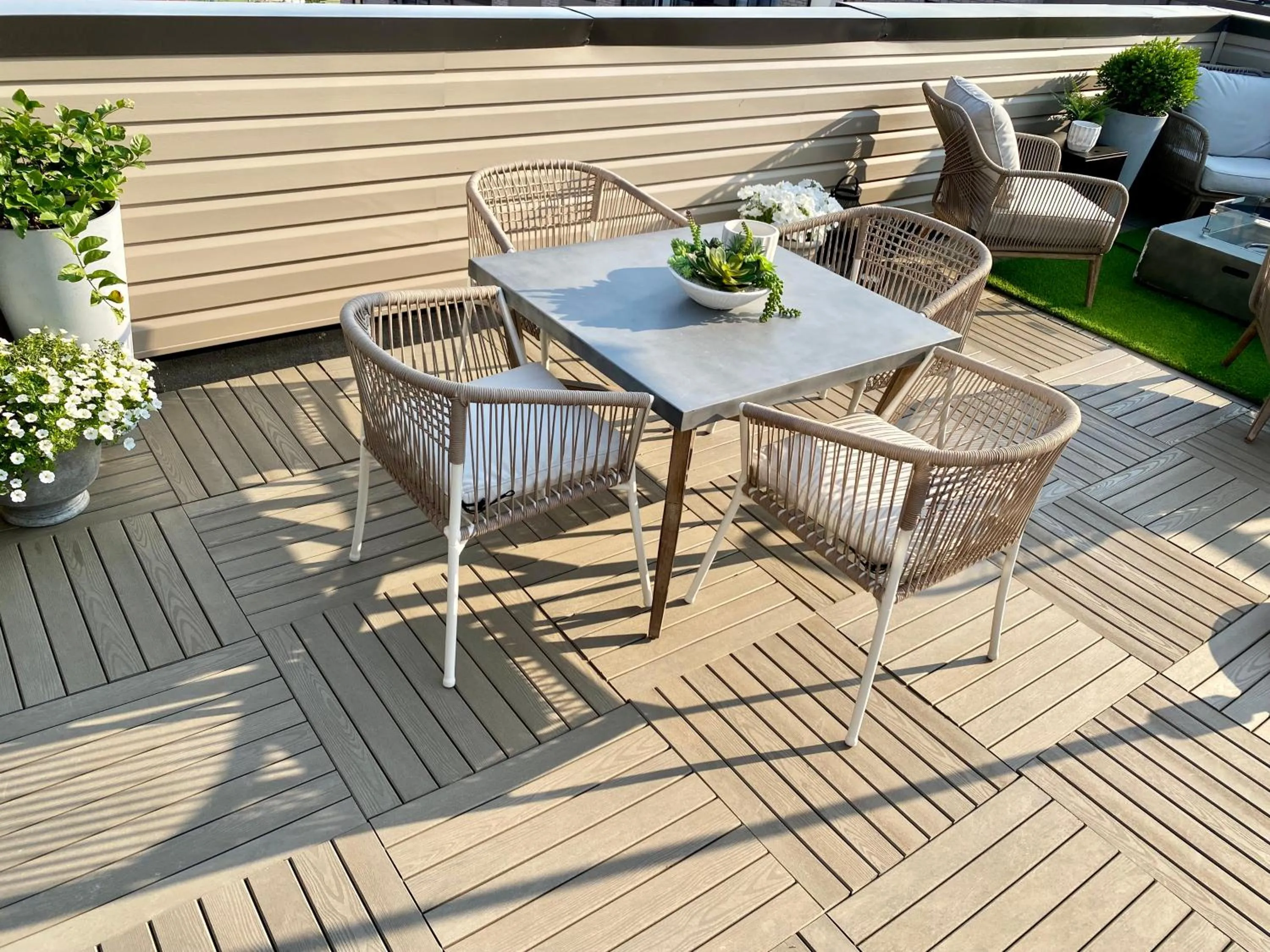 Patio in Modern and Bright Luxury Home Centrally Located in Toronto’s GTA