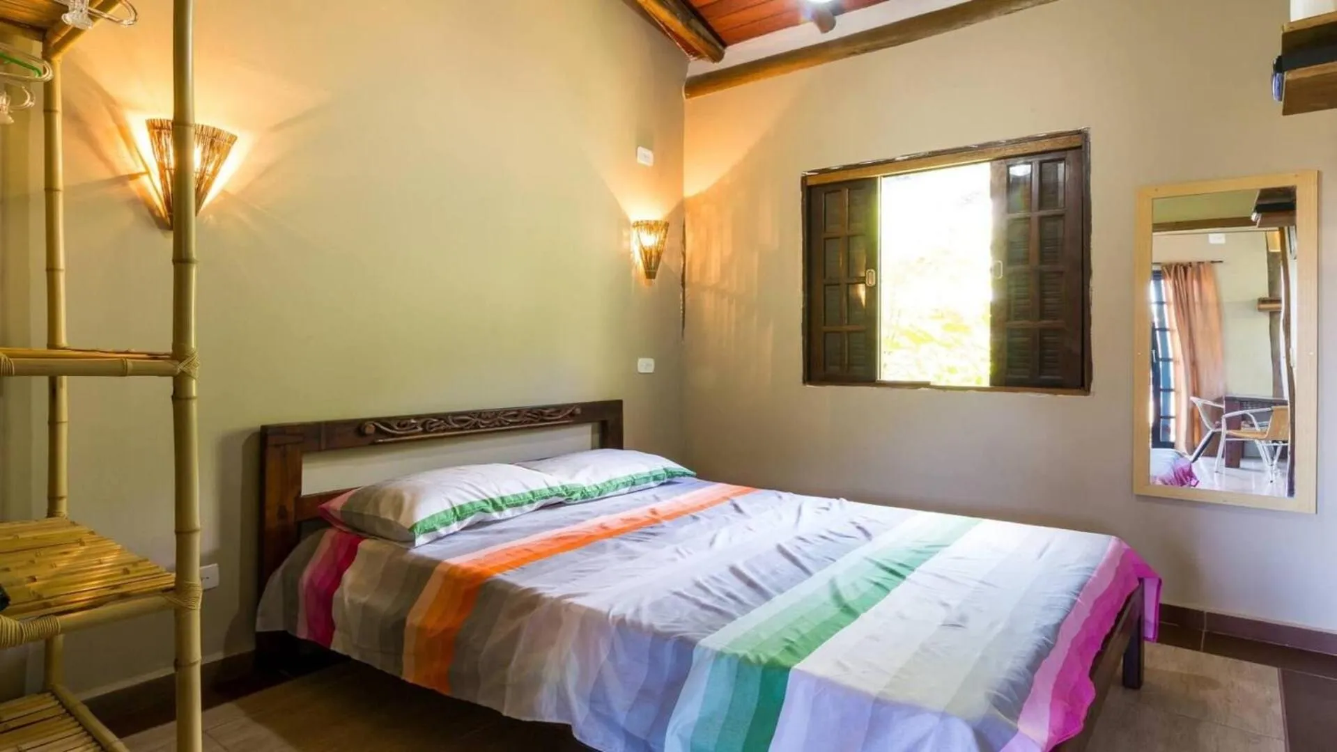 Bedroom in Chalés Yababali Lagoinha